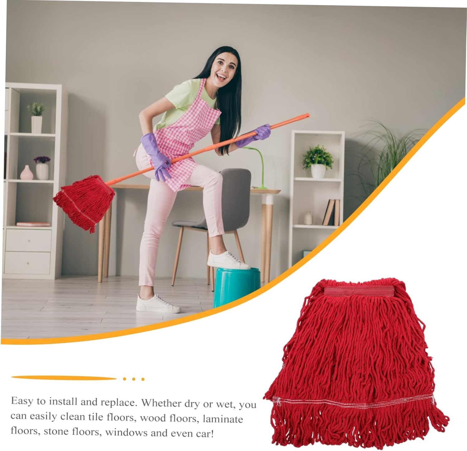 CALLARON Heavy Duty Cotton Yarn Mop Refill
