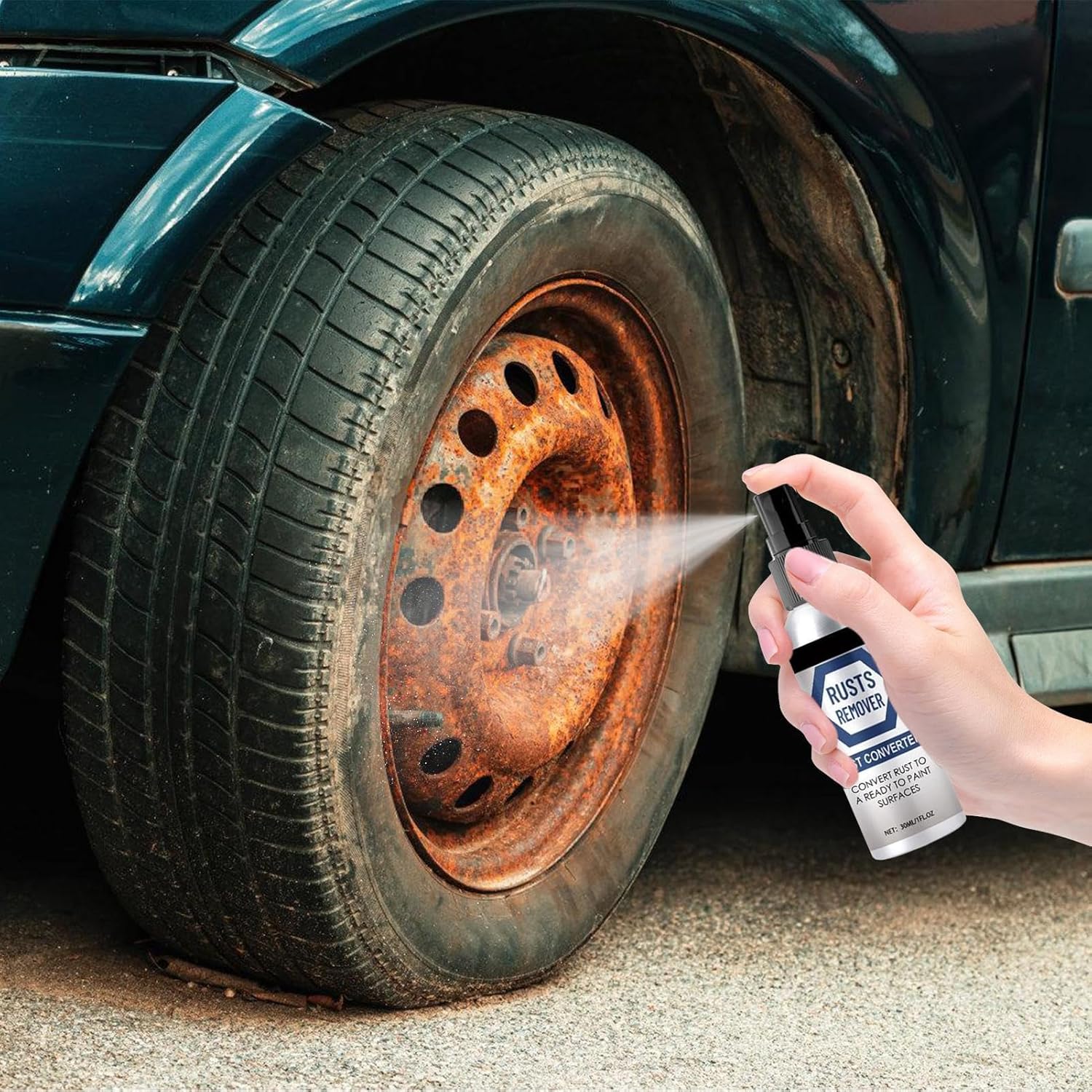 Waclipp 2X Rust Remover Spray for Heavy Duty Metal