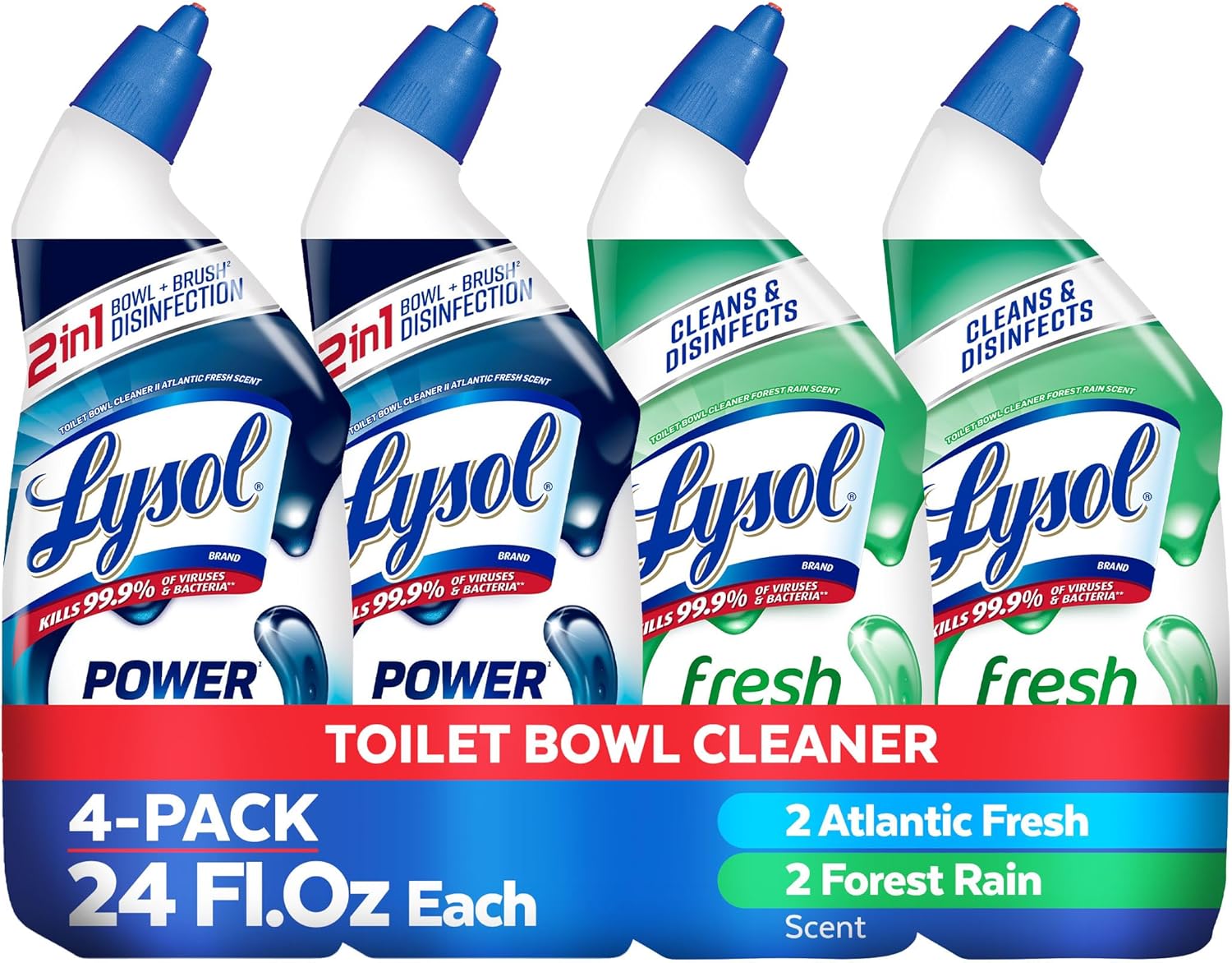 Lysol Toilet Bowl Cleaner 24 oz Clinging Gel Max Strength