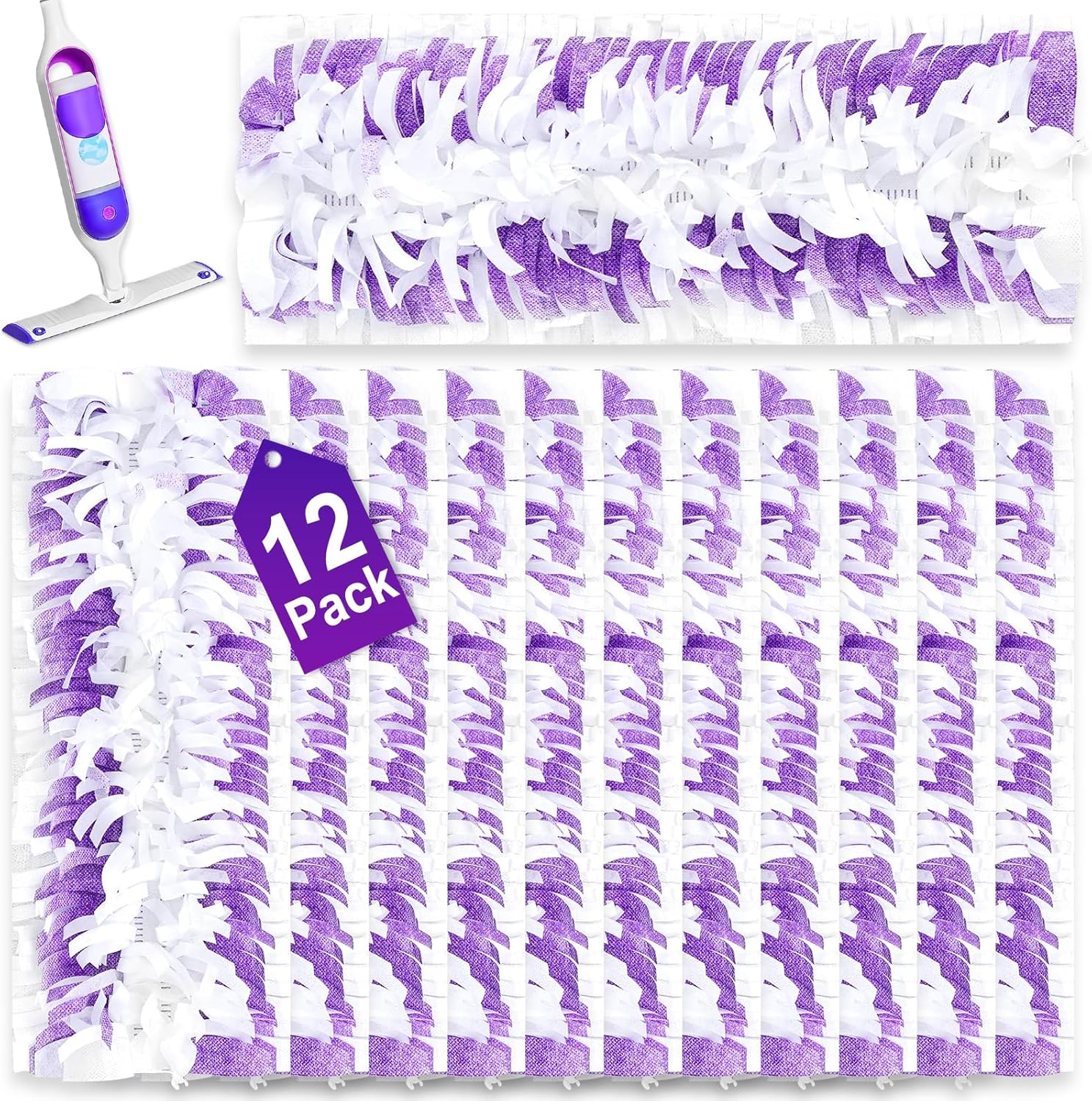 12PCS Hofosi Swiffer Power Mop Pad Refills