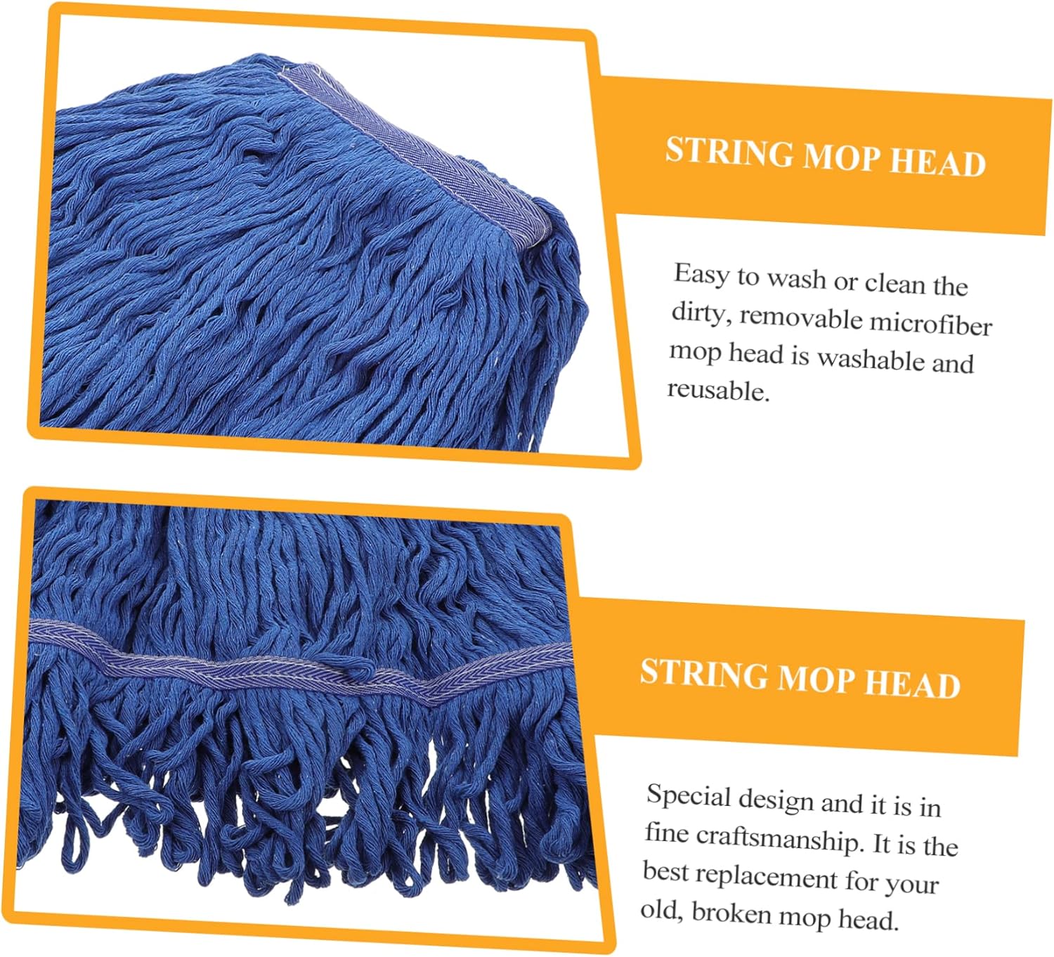 Packove Colorful Cotton Yarn Mop Head Replacement