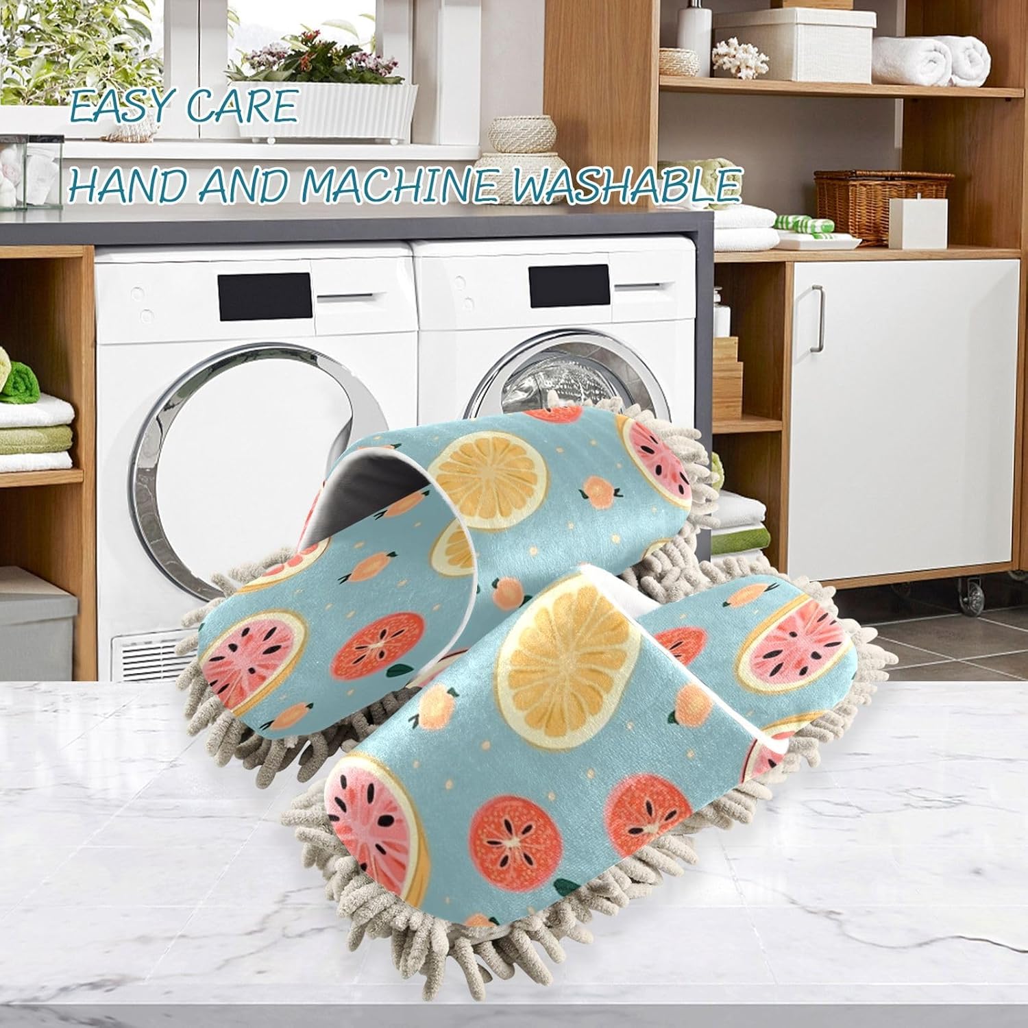 Bulletgxll Mopping Slippers with Microfiber L