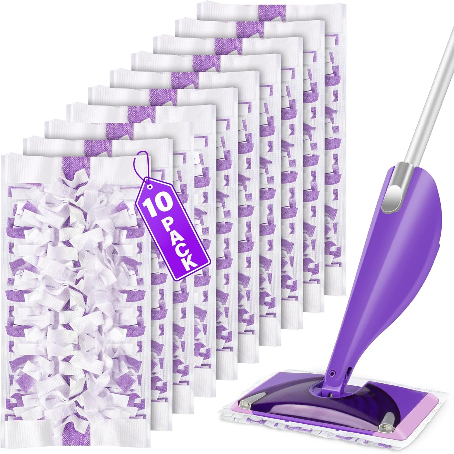 UMAYCOOL 10-Pack Swiffer WetJet Mop Pad Refills