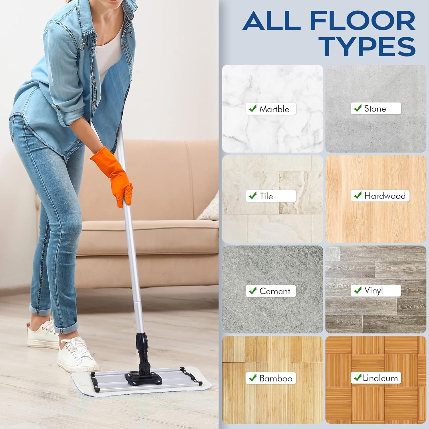 L Luke Supply Matthew 18 Microfiber Mop Pads Heads 12 Pack