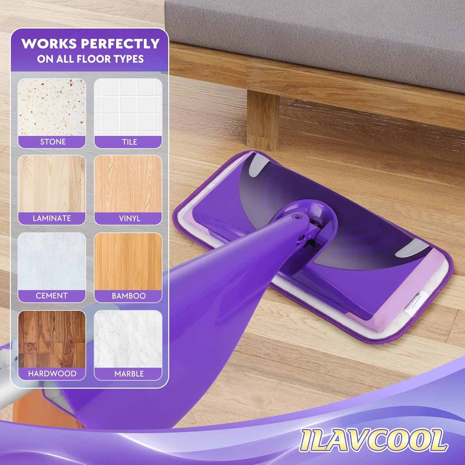 18 Pack Reusable Mop Pads for Swiffer Wet Jet
