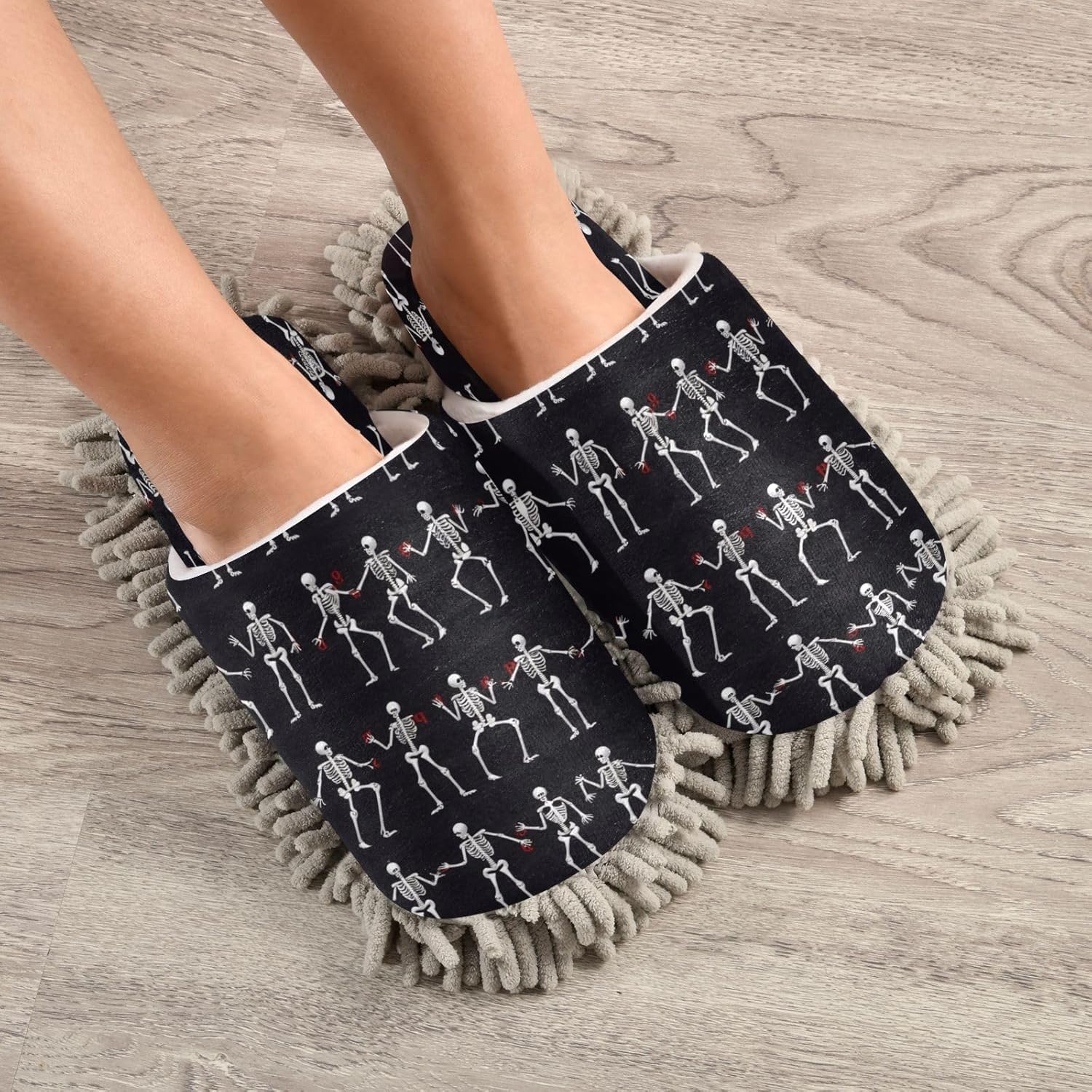 Bulletgxll Mopping Slippers with Microfiber Wipes