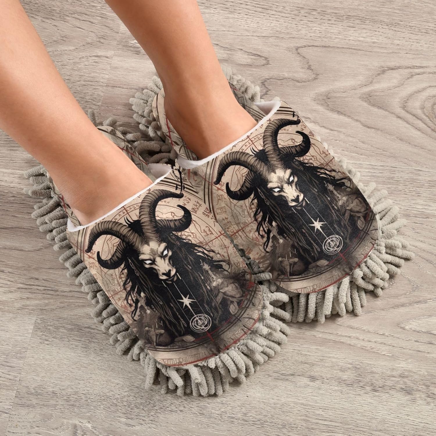 FLildon Microfiber Mop Slippers for Kitchen Floor Cleaning