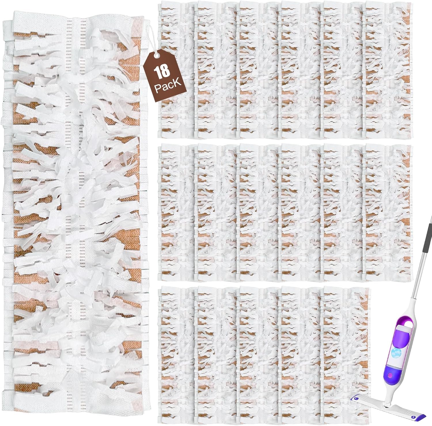 18 Pack Hyphen-X Power Mop Wood Refills
