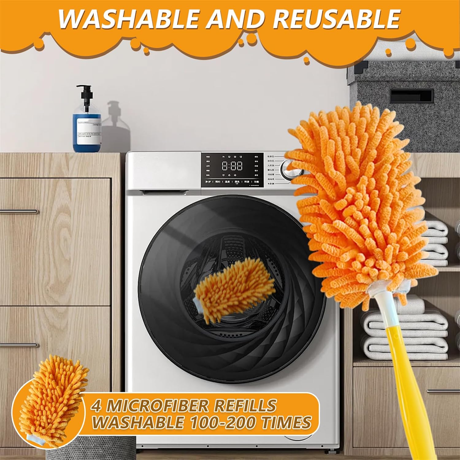 Reusable Duster Refill for Swiffer 360 Heavy Duty