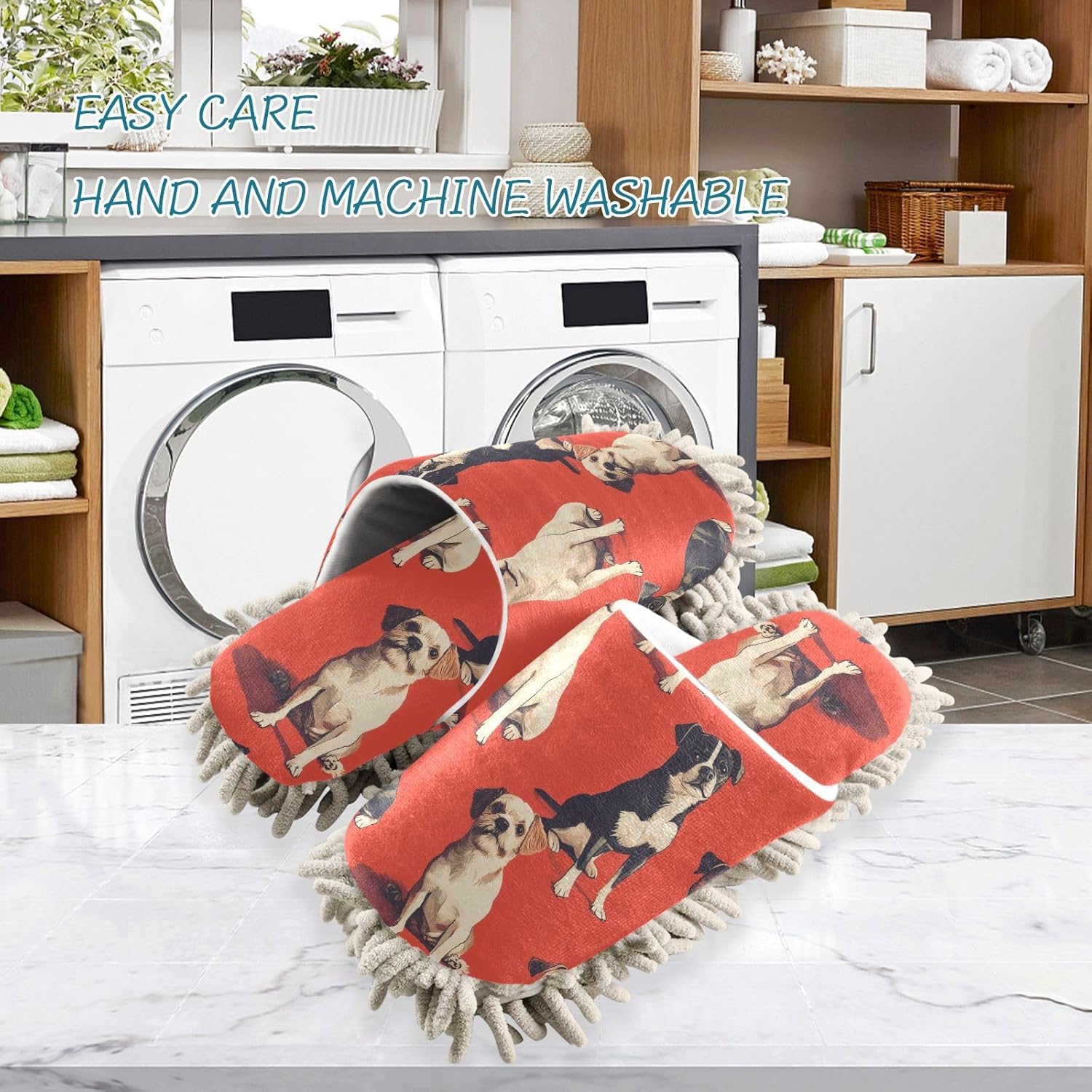 FLildon Microfiber Mop Slippers for Men Women 1