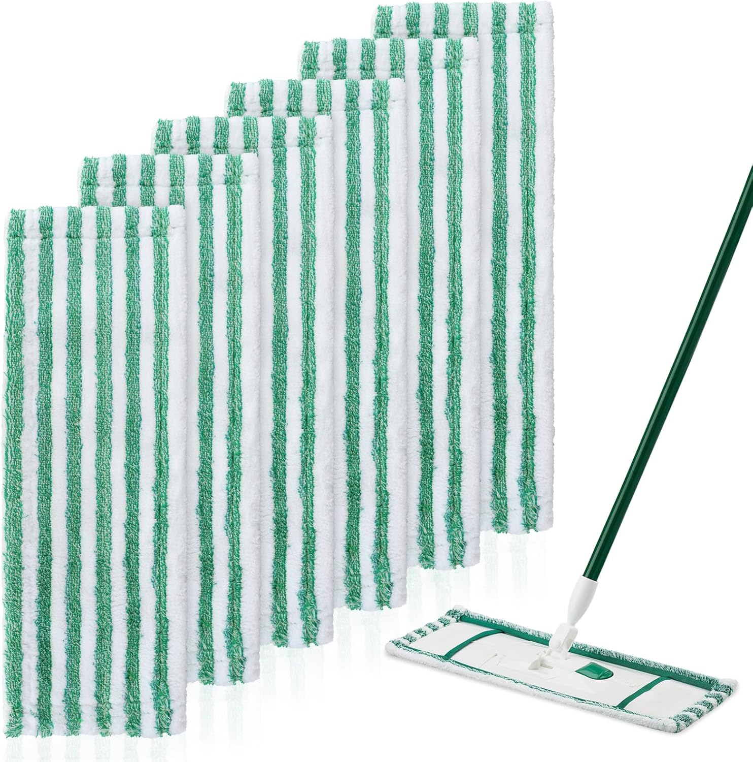 GreeSuit 6 Pack Mop Pad Refills for Libman Wet Dry Mop