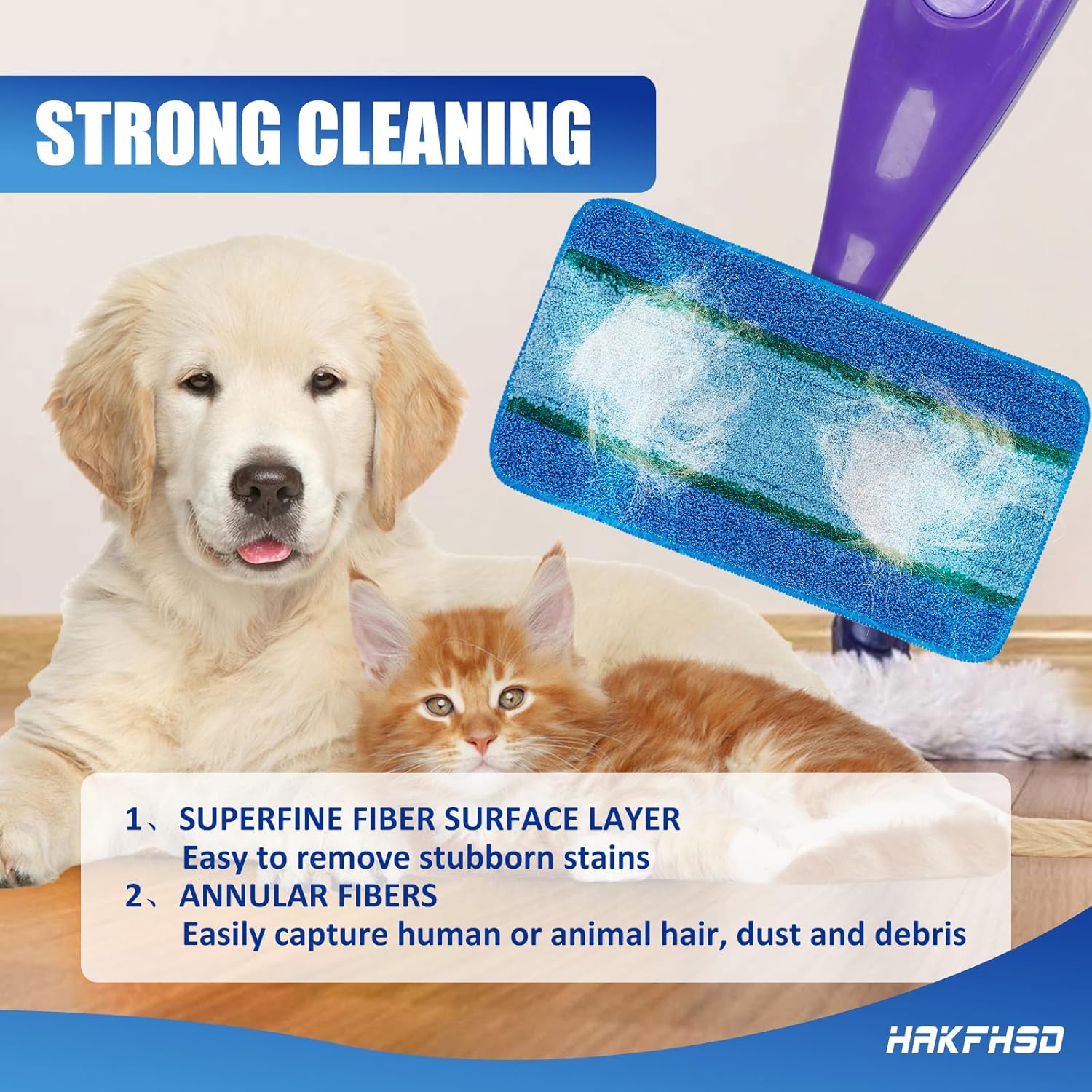 4 Pack Reusable Swiffer WetJet Mop Pads