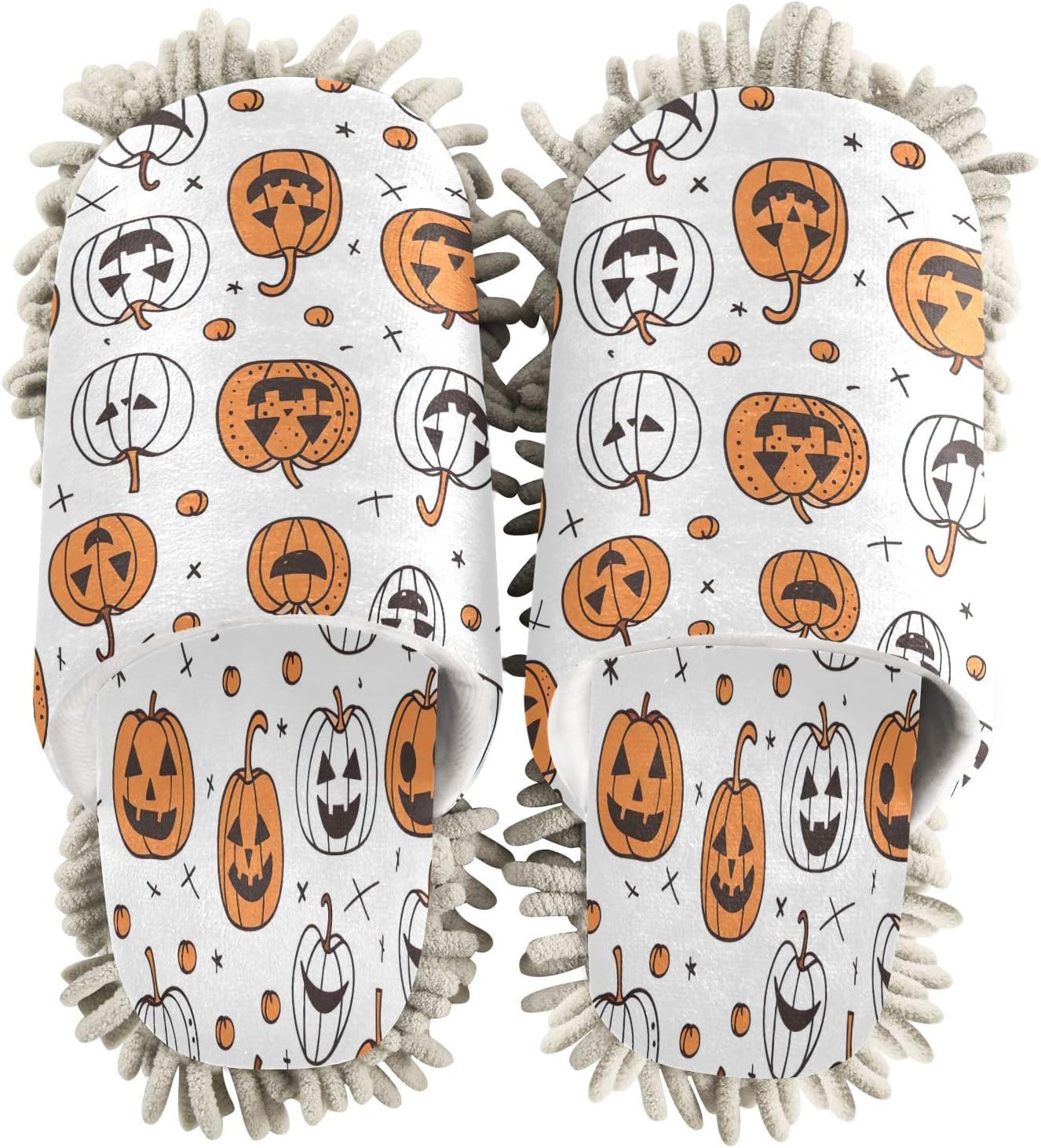 Zhirexin Halloween Pumpkin Cleaning Slippers 1