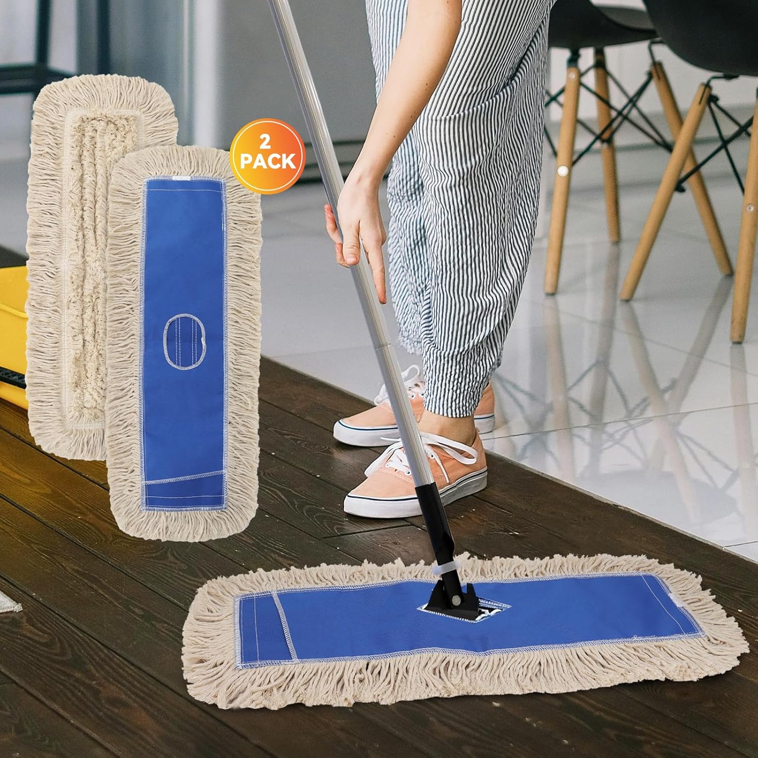 GreeSuit Commercial Microfiber Mop Pad Refill 24x5