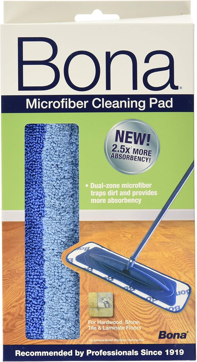 Bona Microfiber Cleaning Pad 3 Pack Reusable
