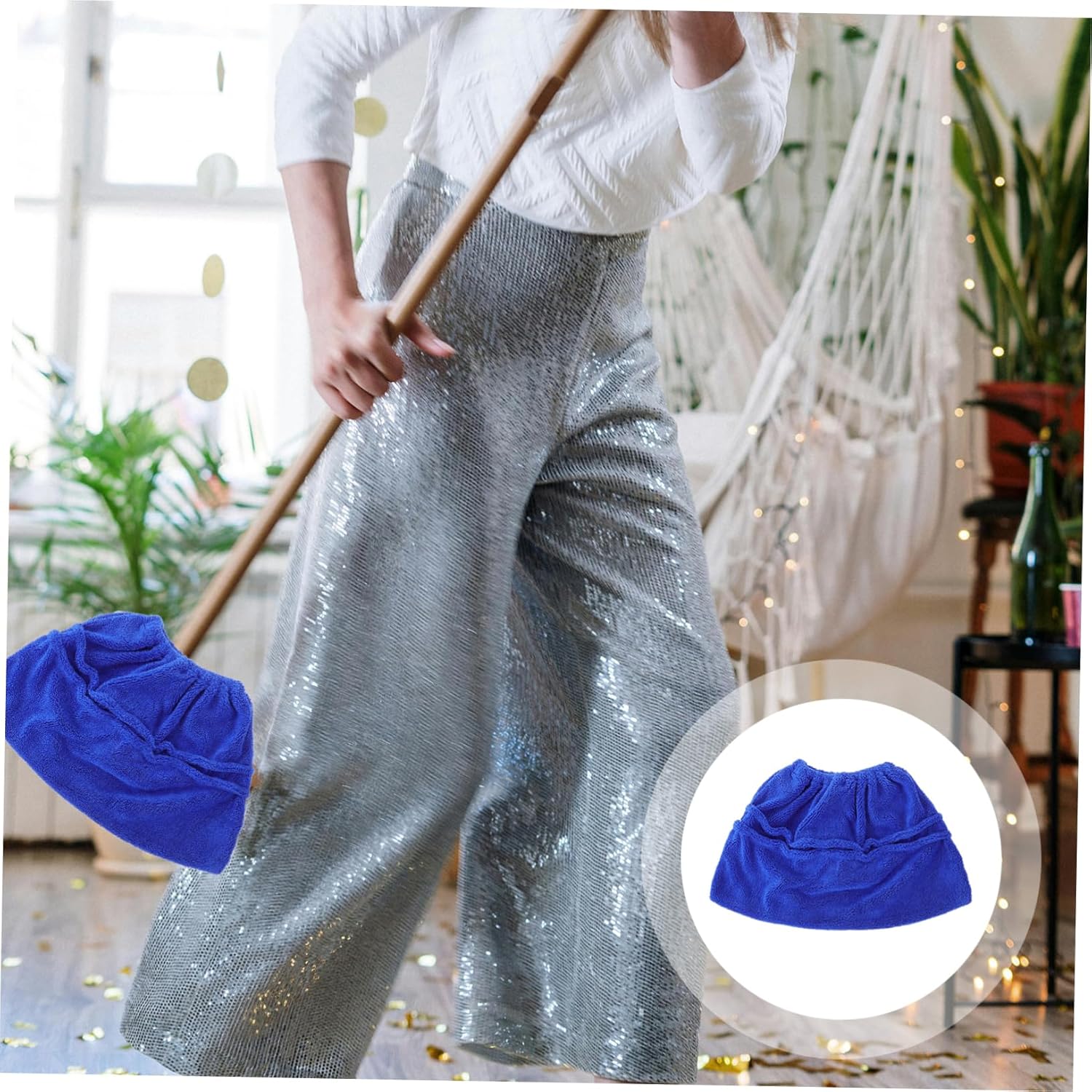 Ipetboom 1pc Broom Cover Replacement Cloth for Indoor Floor Cleaning