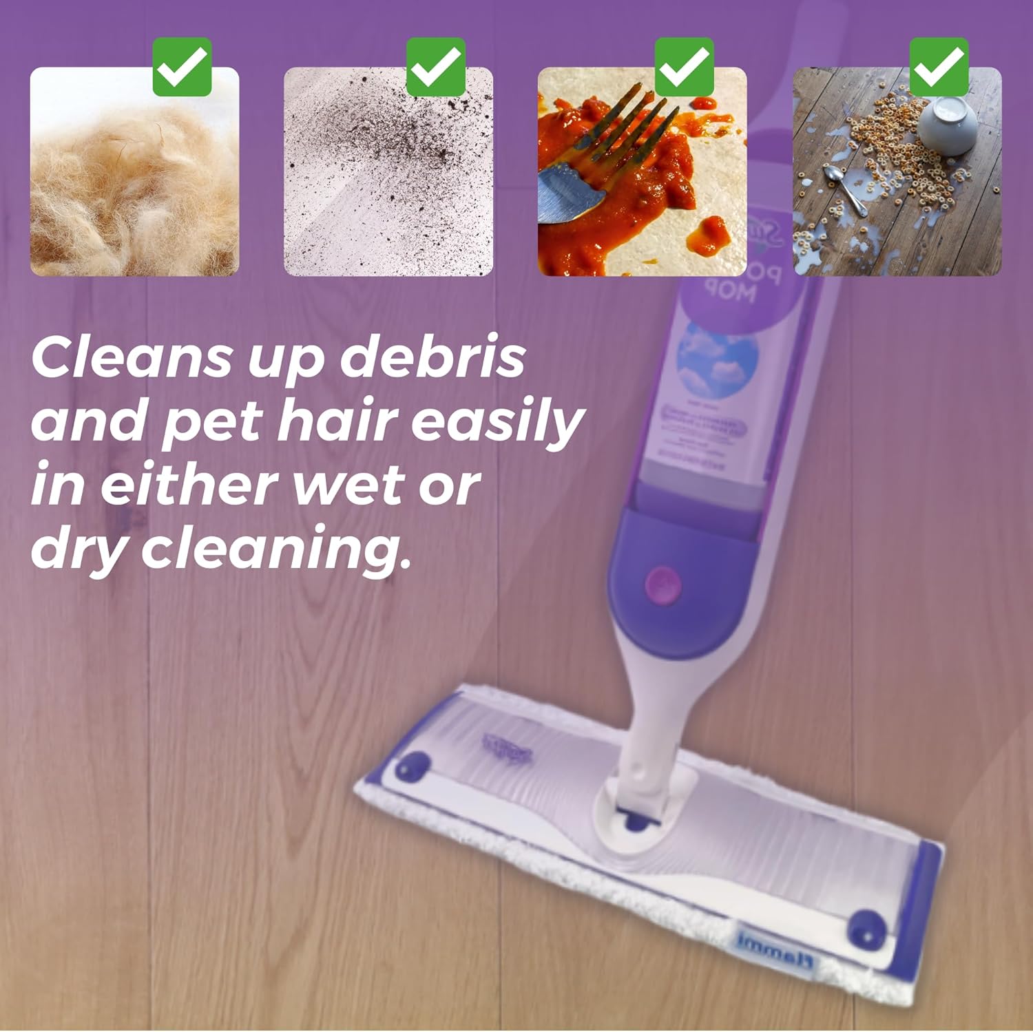 Frescares Swiffer PowerMop Replacement Mop Pads 2 Pack