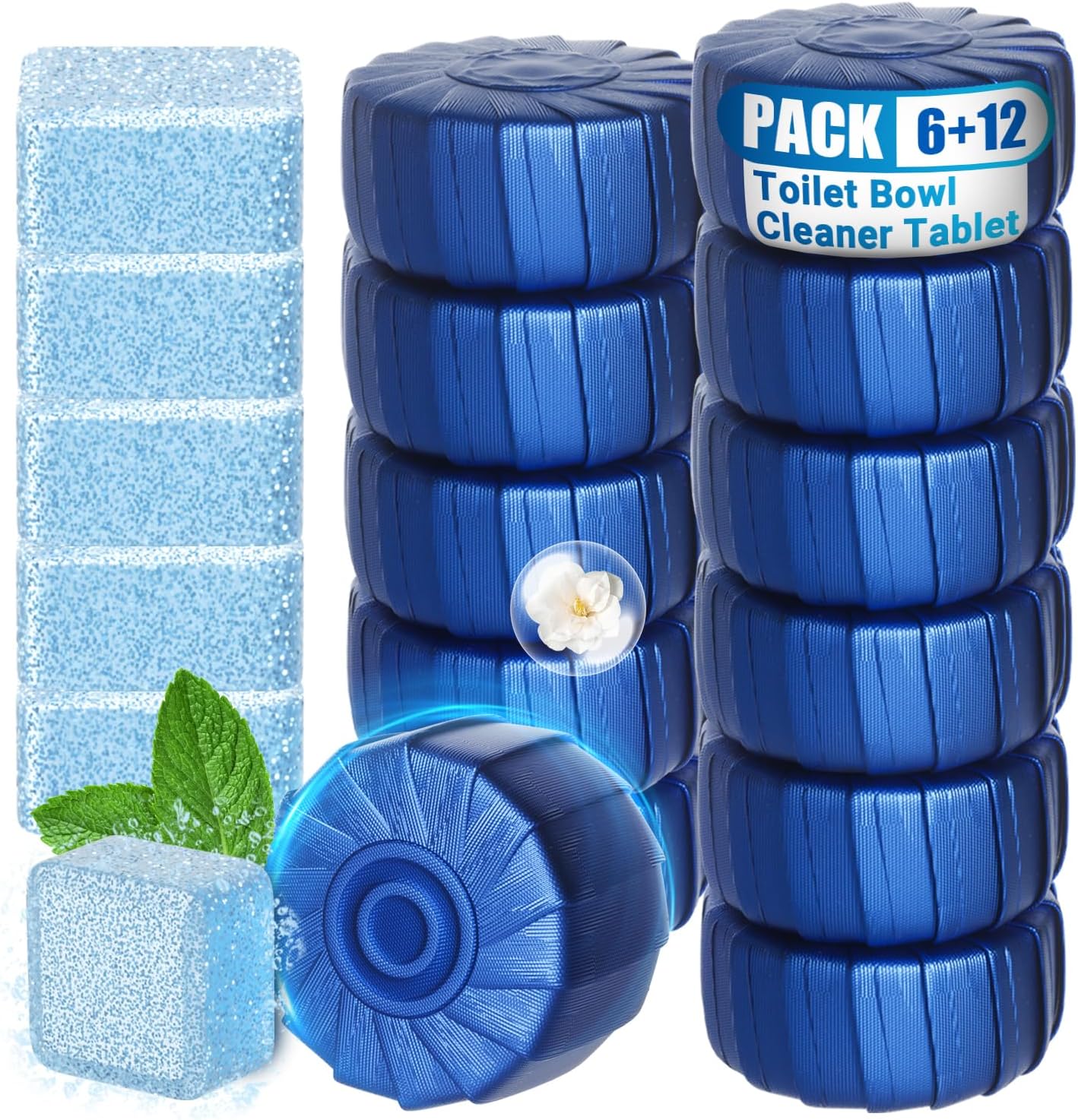 Nunemosk 18 Pack Toilet Bowl Cleaner Tablets 1