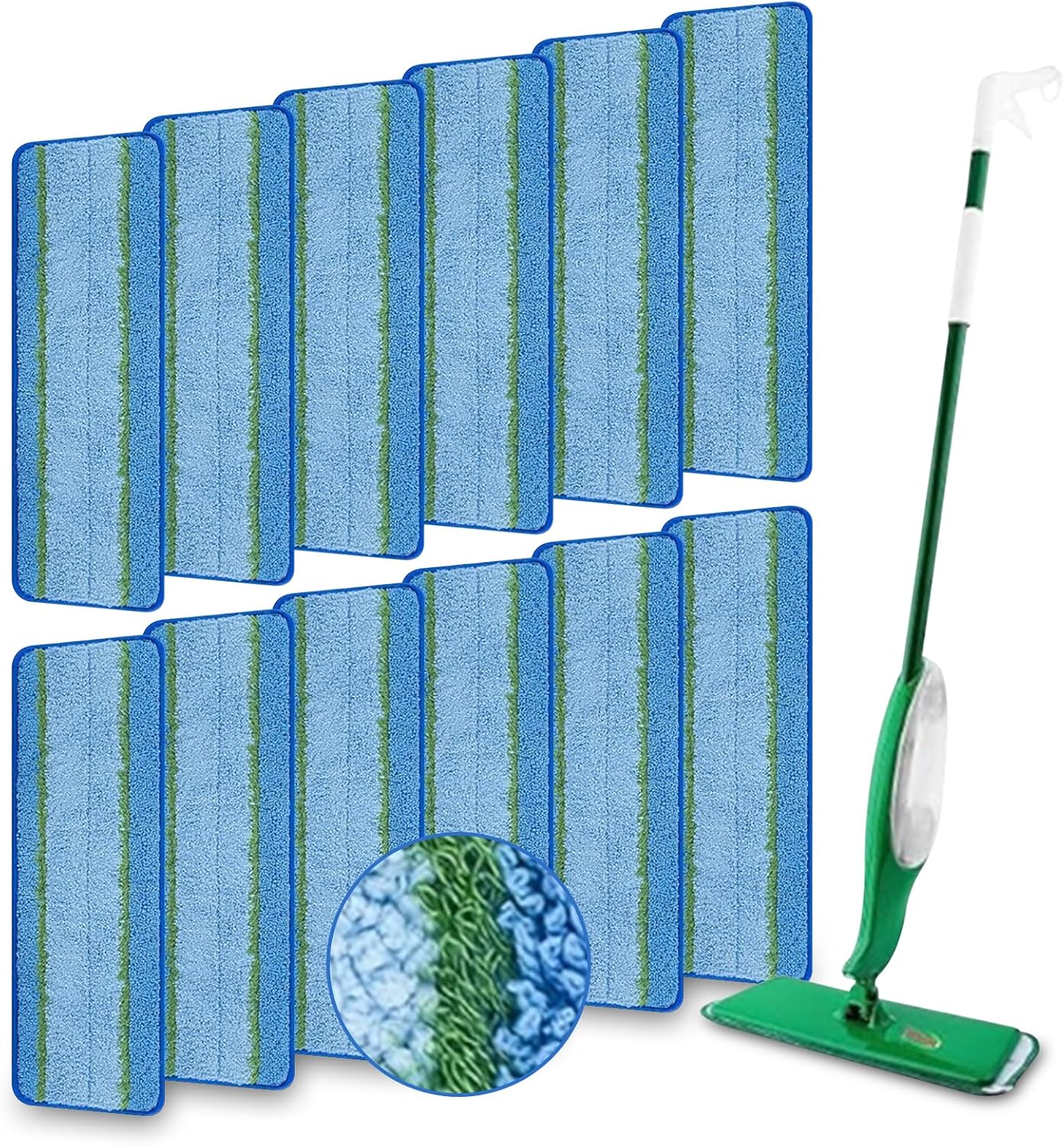 12 Pack Microfiber Mop Pads for Libman Freedom Spray Mop