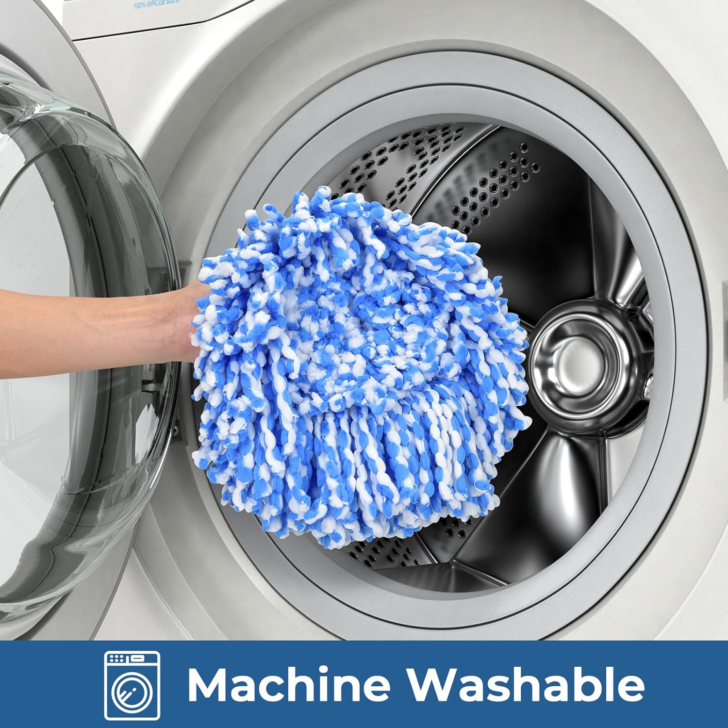 Matthew Cleaning 6Pack Blue Microfiber Spin Mop Refills