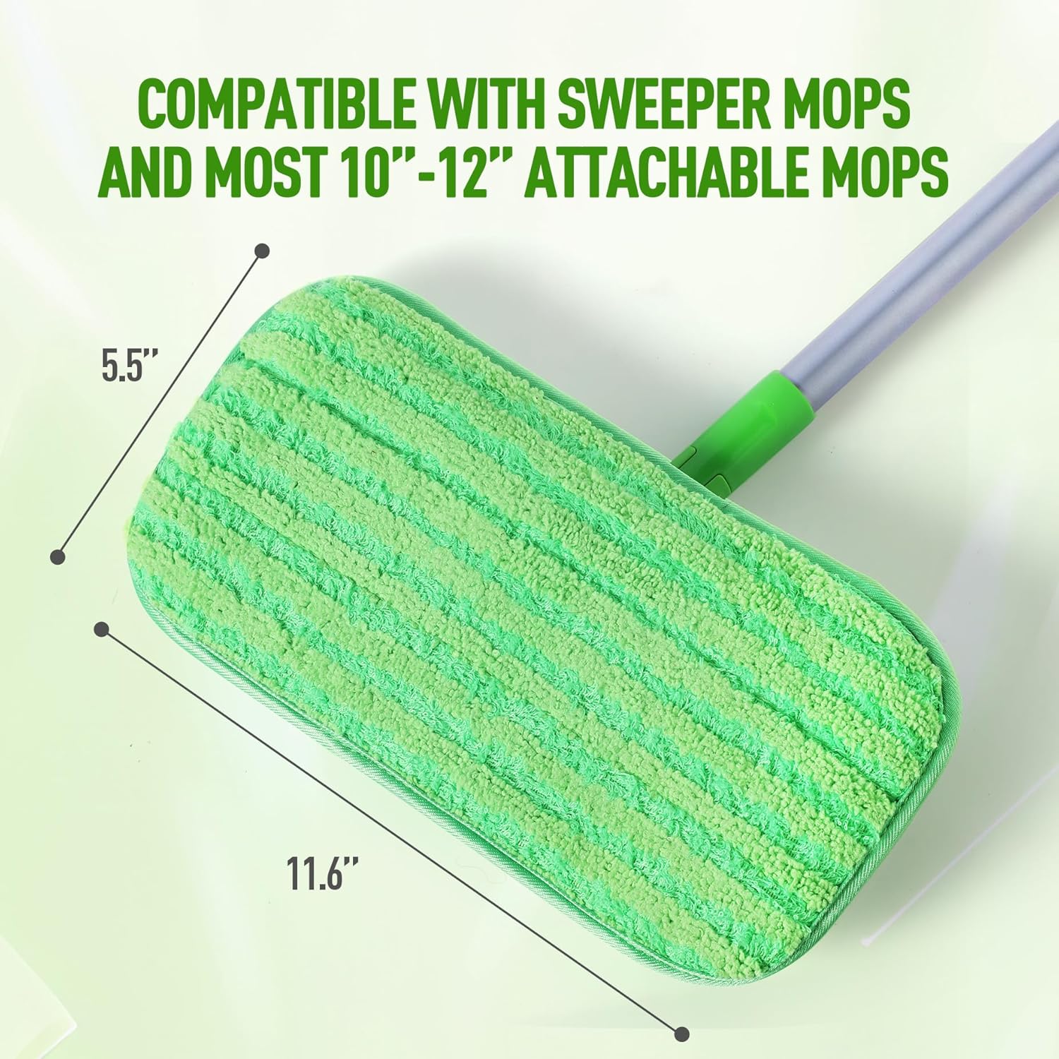 MABUBU 6 Pack Reusable Mop Pads for Swiffer WetJet and Sweeper Mops