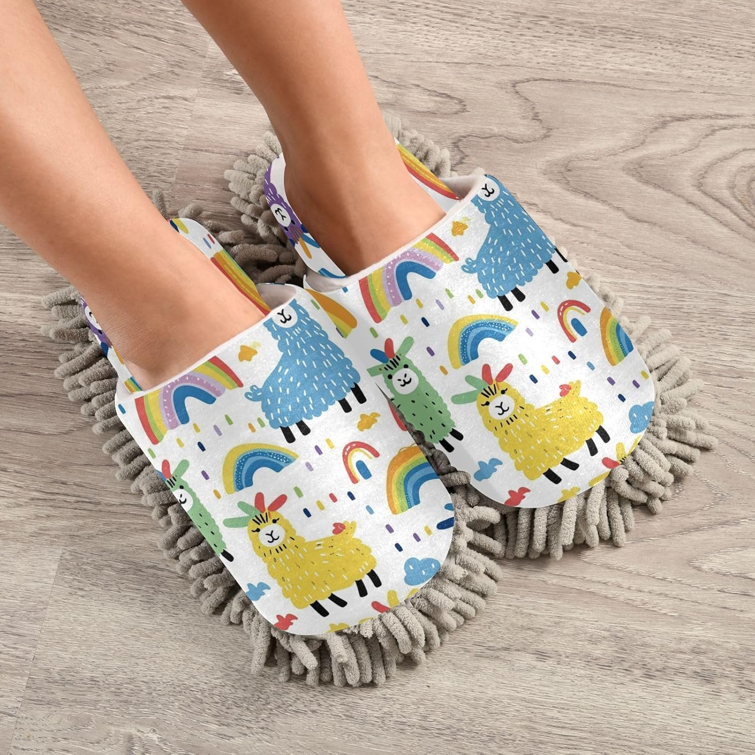 Zhirexin Mop Slippers with Microfiber Cushion