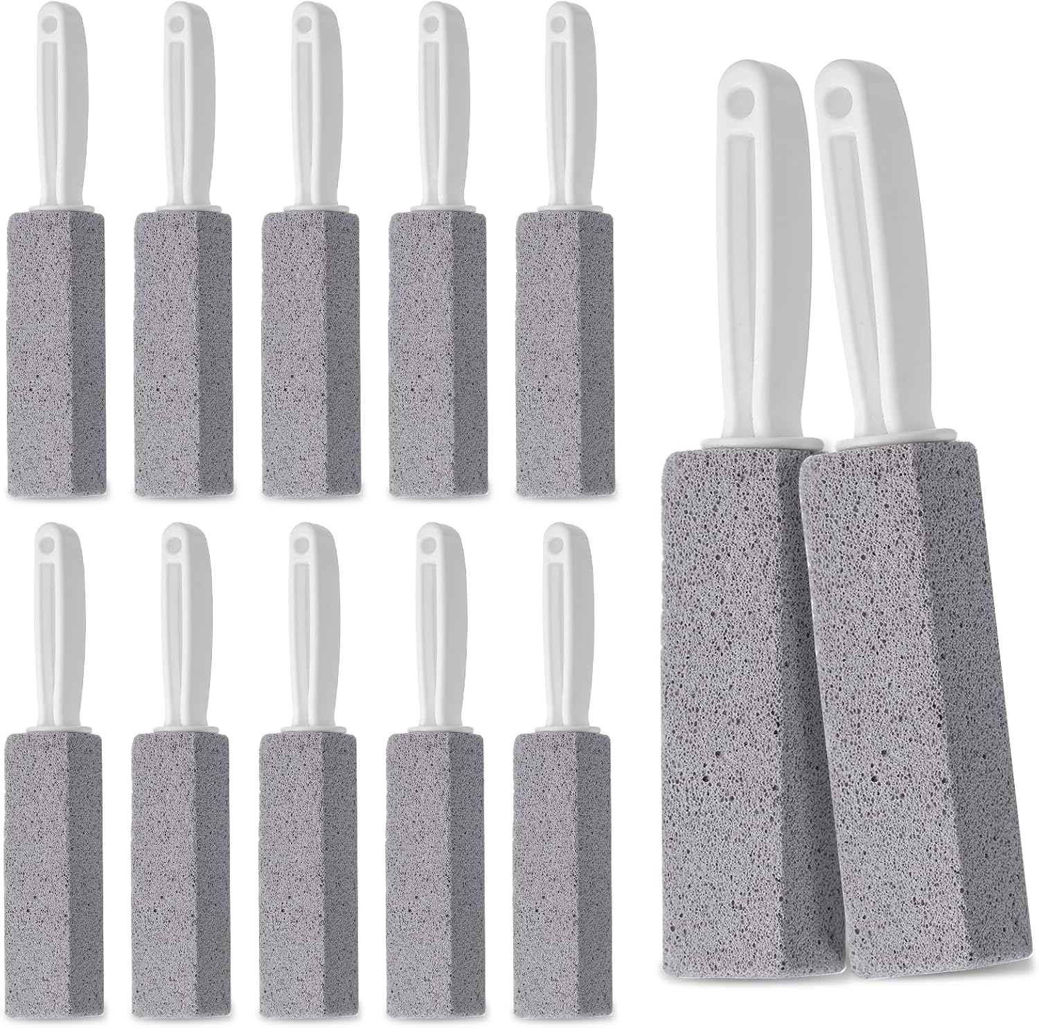 12 Pack Pumice Stones with Handle for Toilet and More