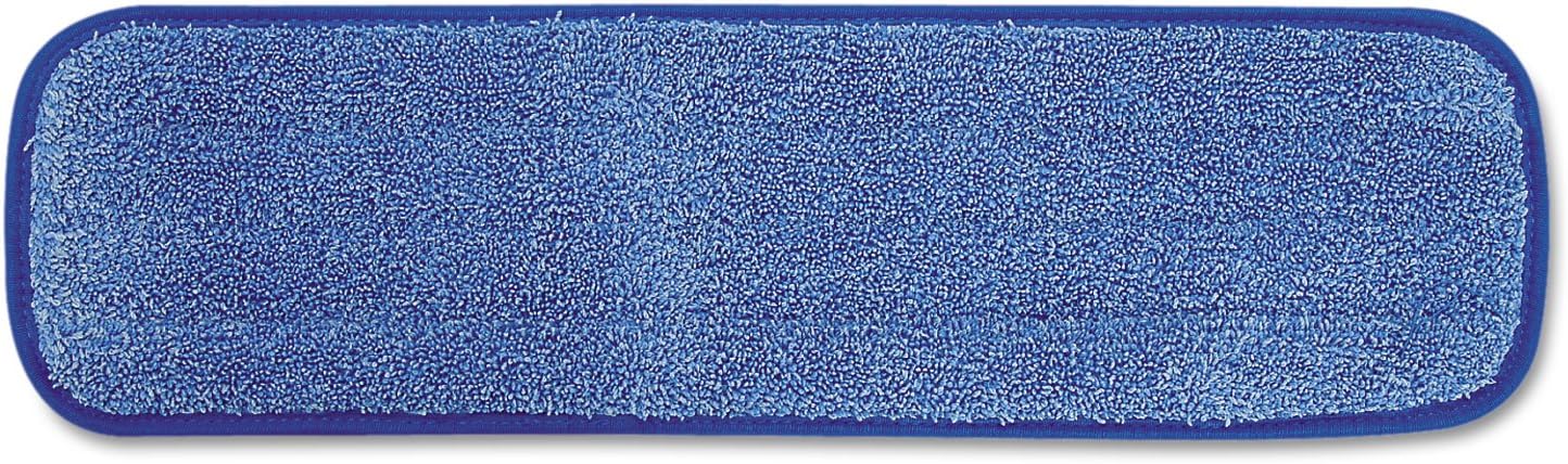 Rubbermaid Q41000BLU Microfiber Wet Room Pad 18-Inch Blue 12Carton