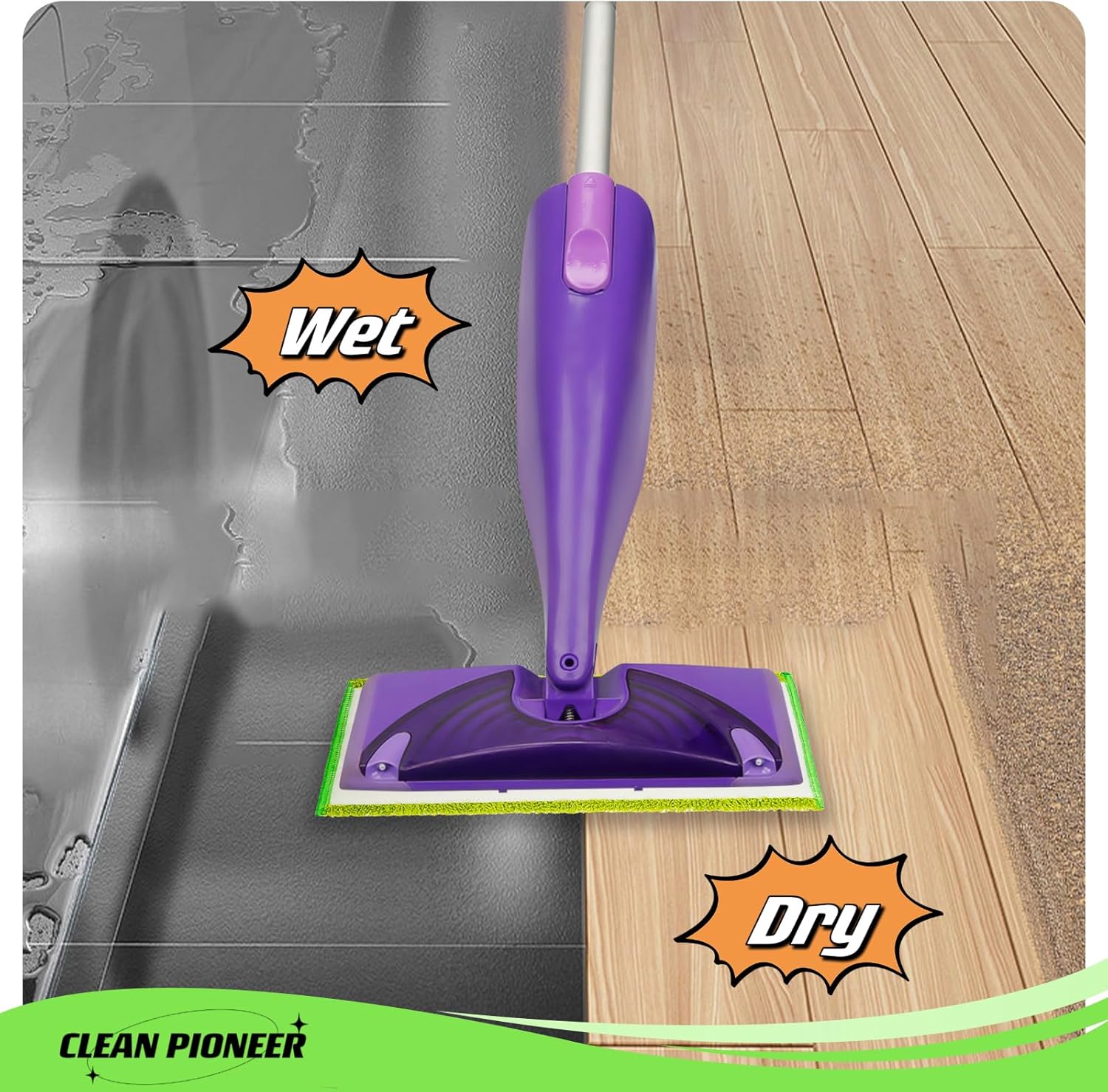 8 Pack Reusable Mop Pads for Swiffer Wet Jet Mops