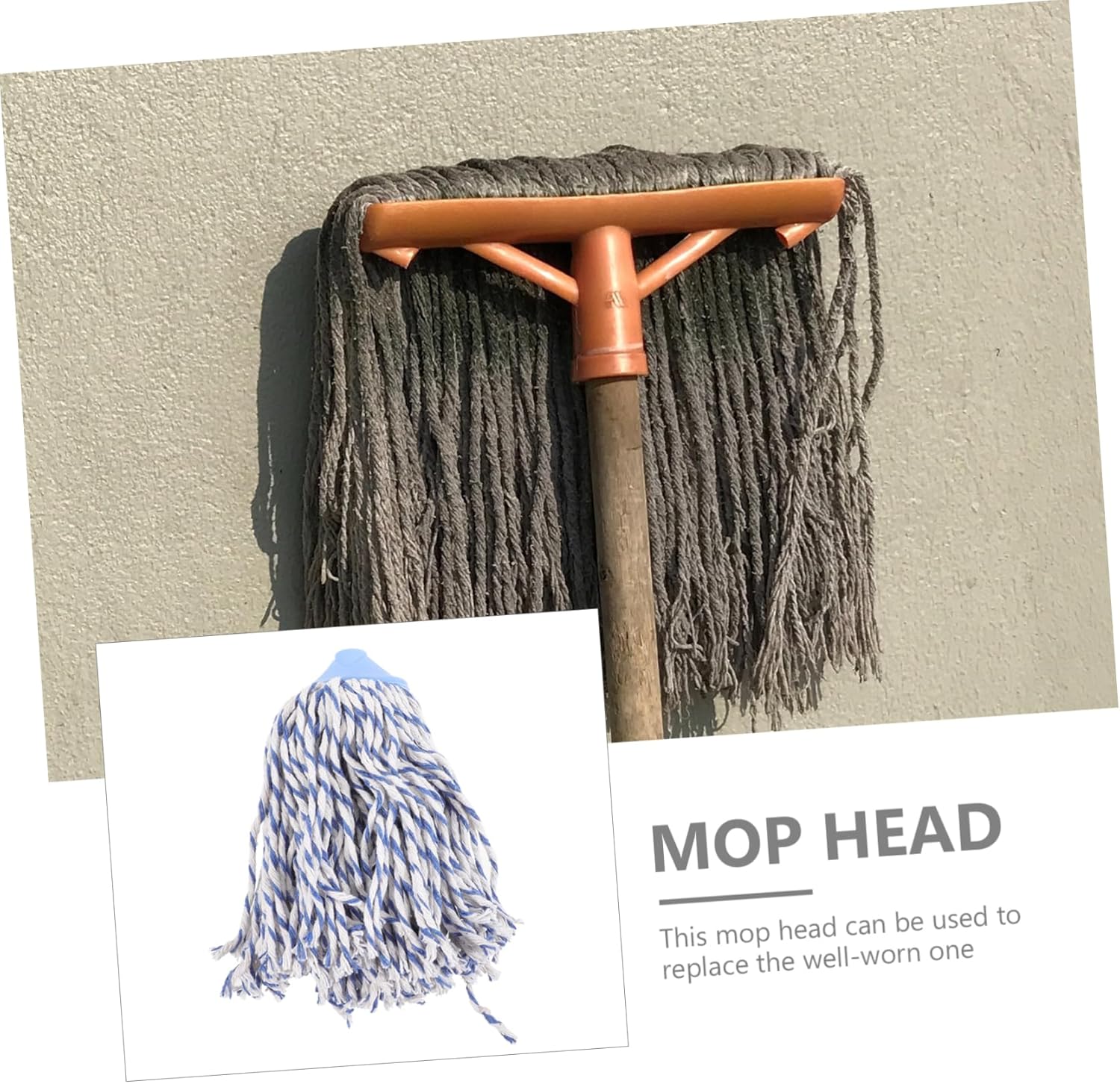 Ipetboom Water Absorption Mop Head Refill for Hardwood Tile Cleaning