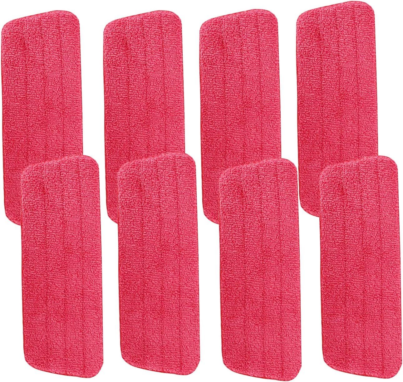 JAWAGA 8 Pack Microfiber Mop Replacement Pads