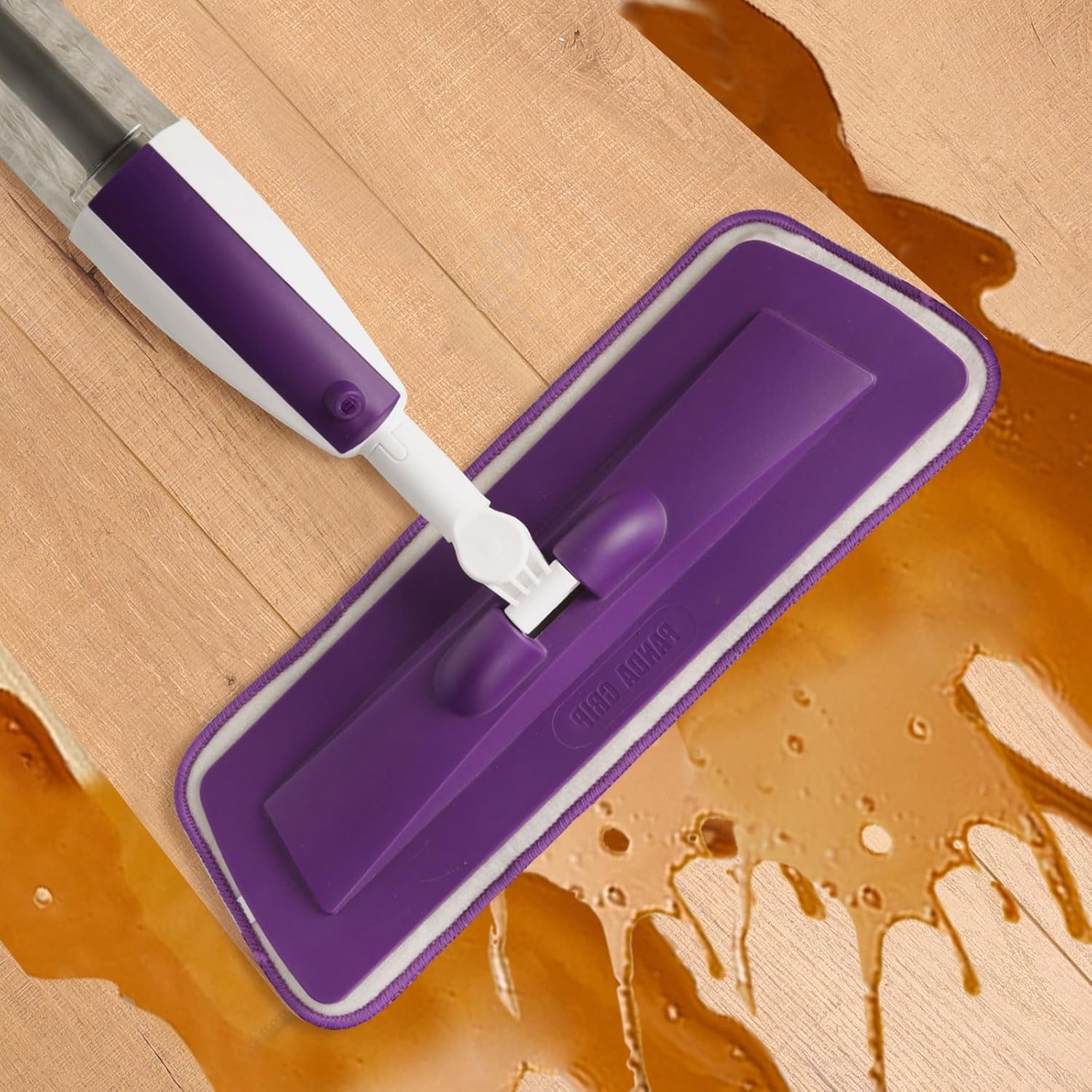 Panda Grip 165 Inch Mop Pad Refills 3 Pack Purple Reusable Cleaning Heads