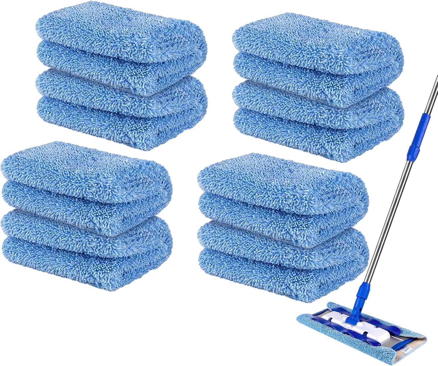 16 Inch Microfiber Mop Pads Replacement for SIGA - 8 Pack