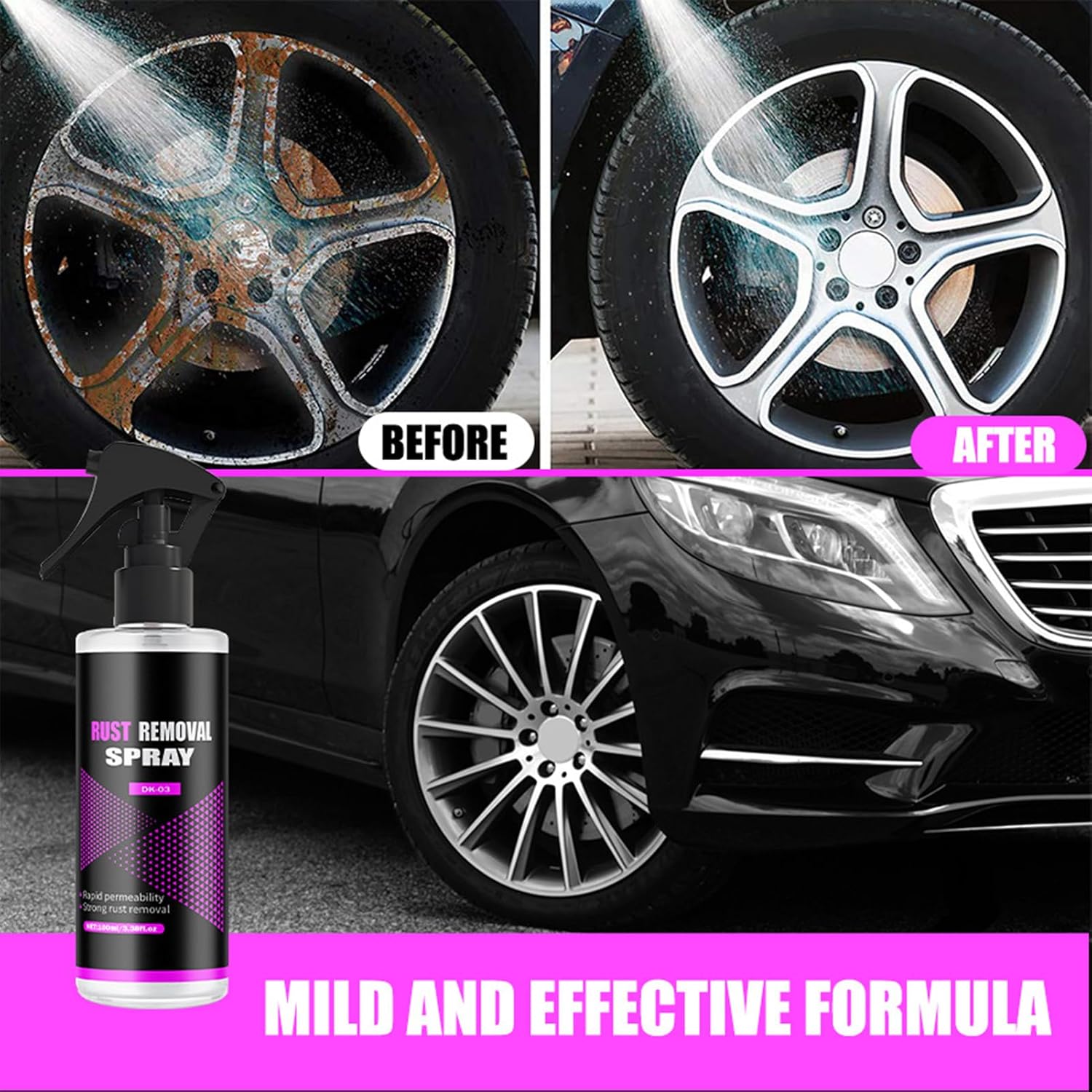 Rust Remover Spray - 100ml Vehicle Marine Cleaner