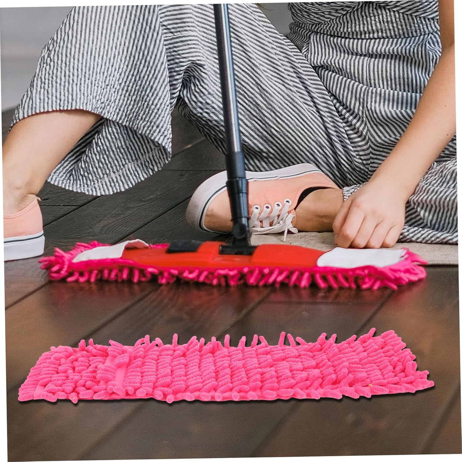 4pcs Minkissy Mop Cloth Replacement for Home Use
