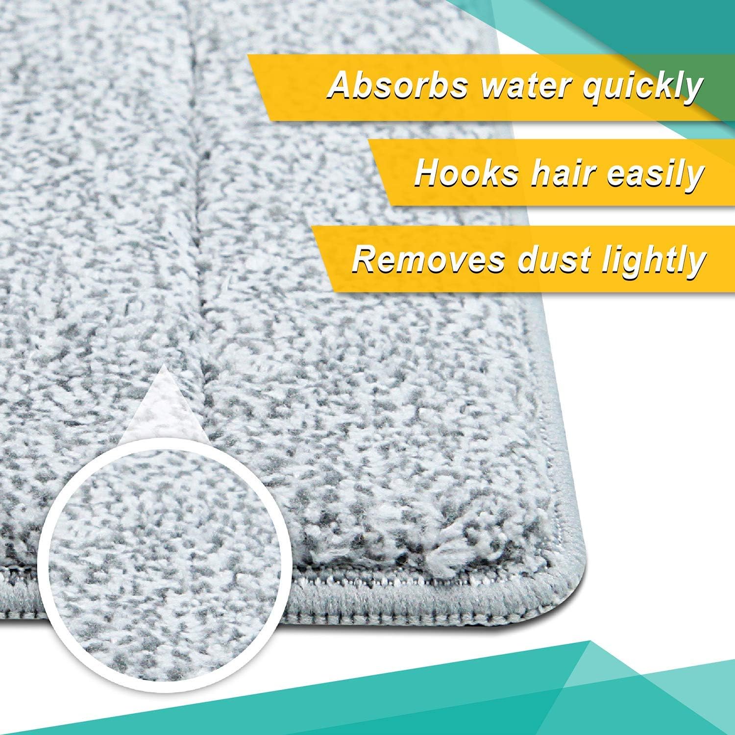 Bulletproof Microfiber Mop Pads - 3 Pack for WetDry Cleaning
