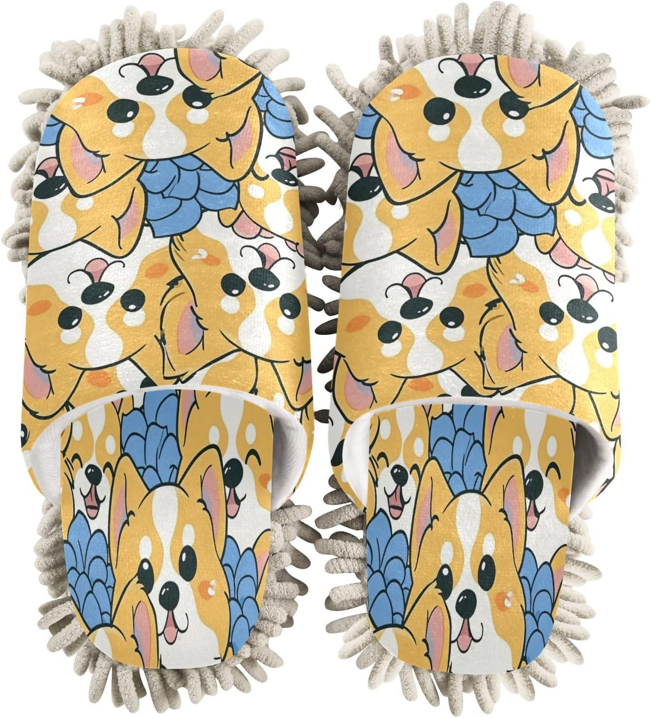 Zhirexin Microfiber Mop Slippers for House Cleaning 1