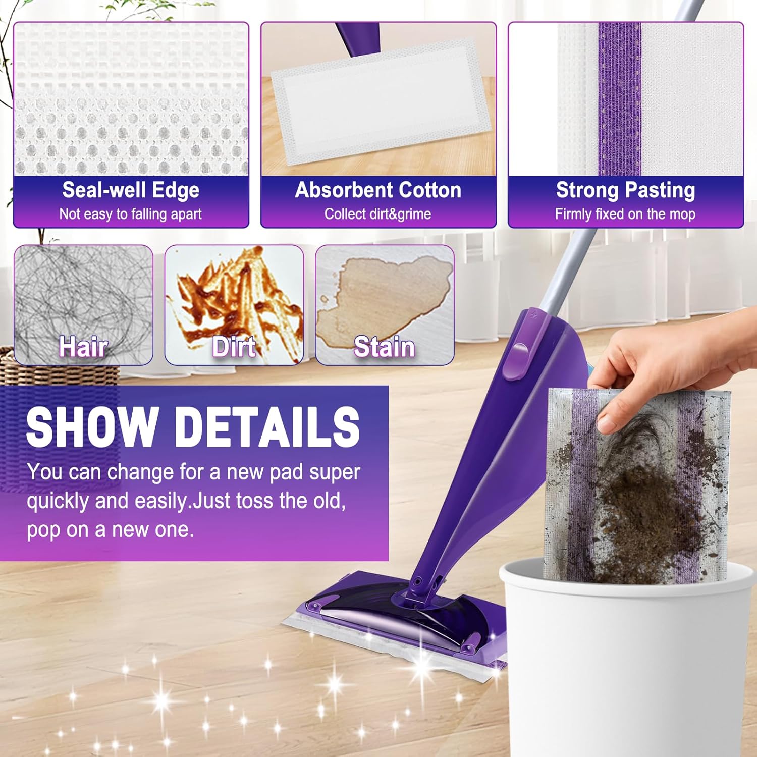 20Pack Mopping Pad Refill for Swiffer WetJet Mop