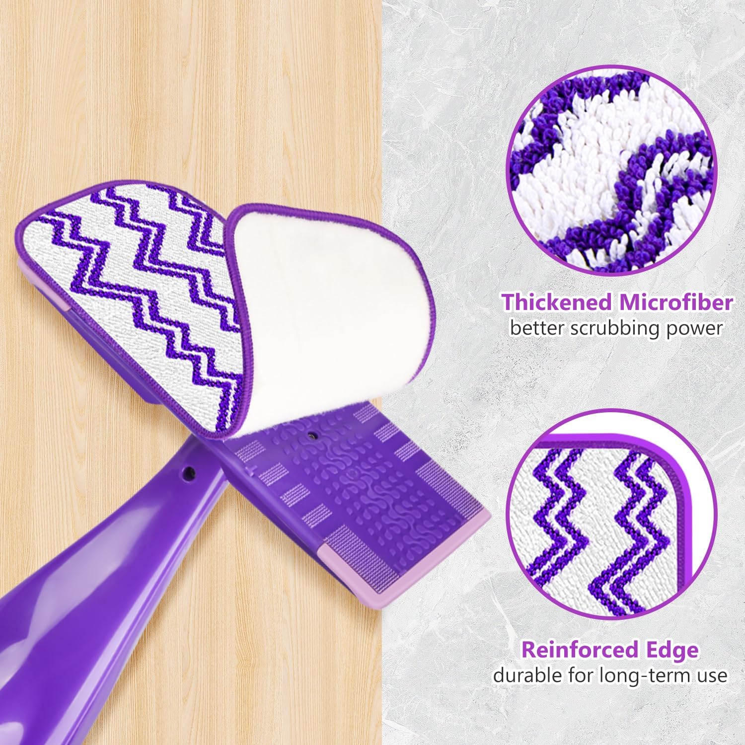 7-Pack Reusable Mop Pads for Swiffer WetJet 12 Spray Mop