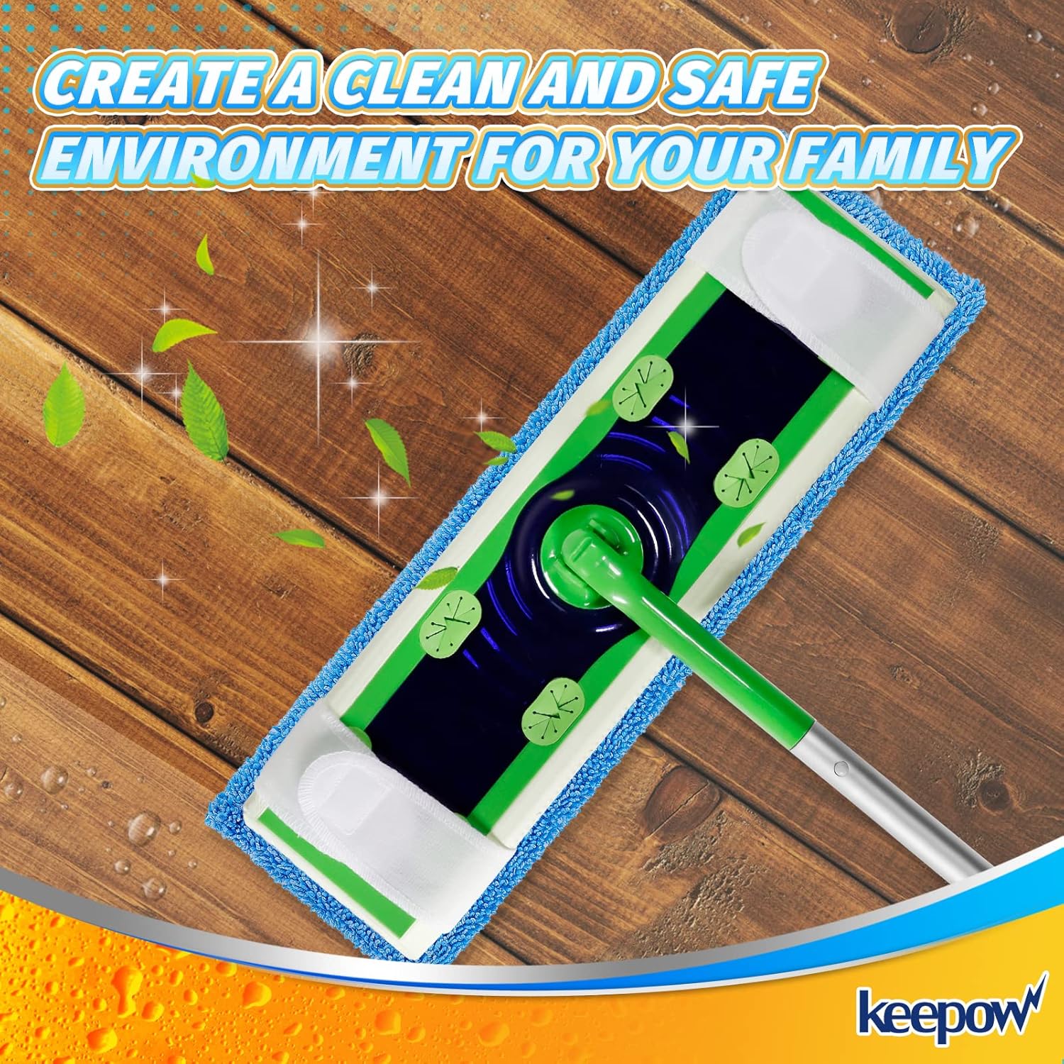 KEEPOW XL Dry Sweeping Cloths for Swiffer Sweeper