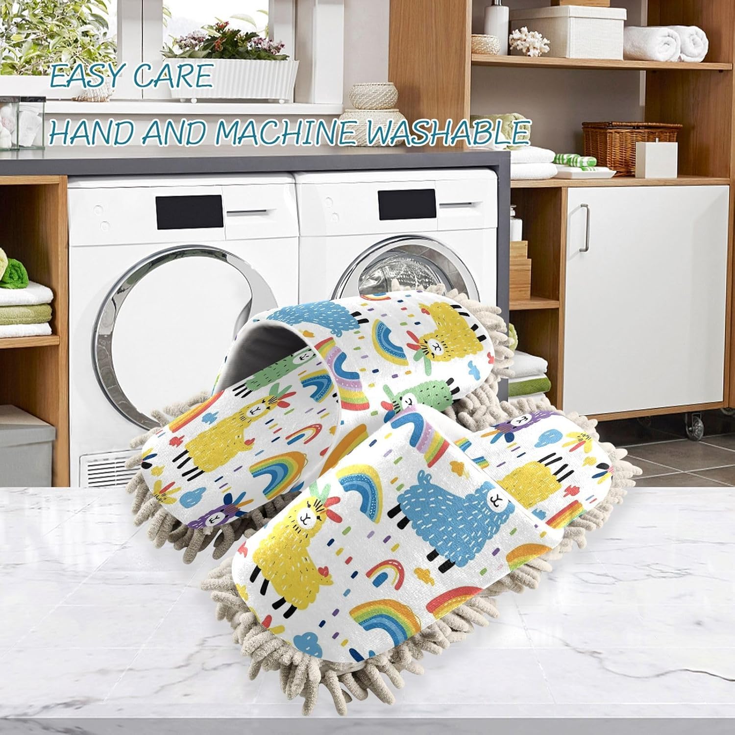 Zhirexin Mop Slippers with Microfiber Cushion