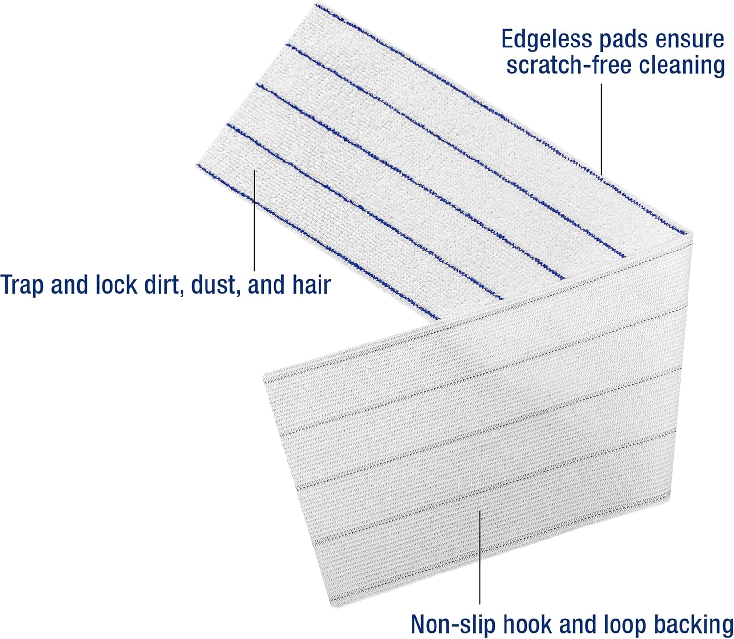 CleanAide Disposable Microfiber Mop Pads 50-Pack