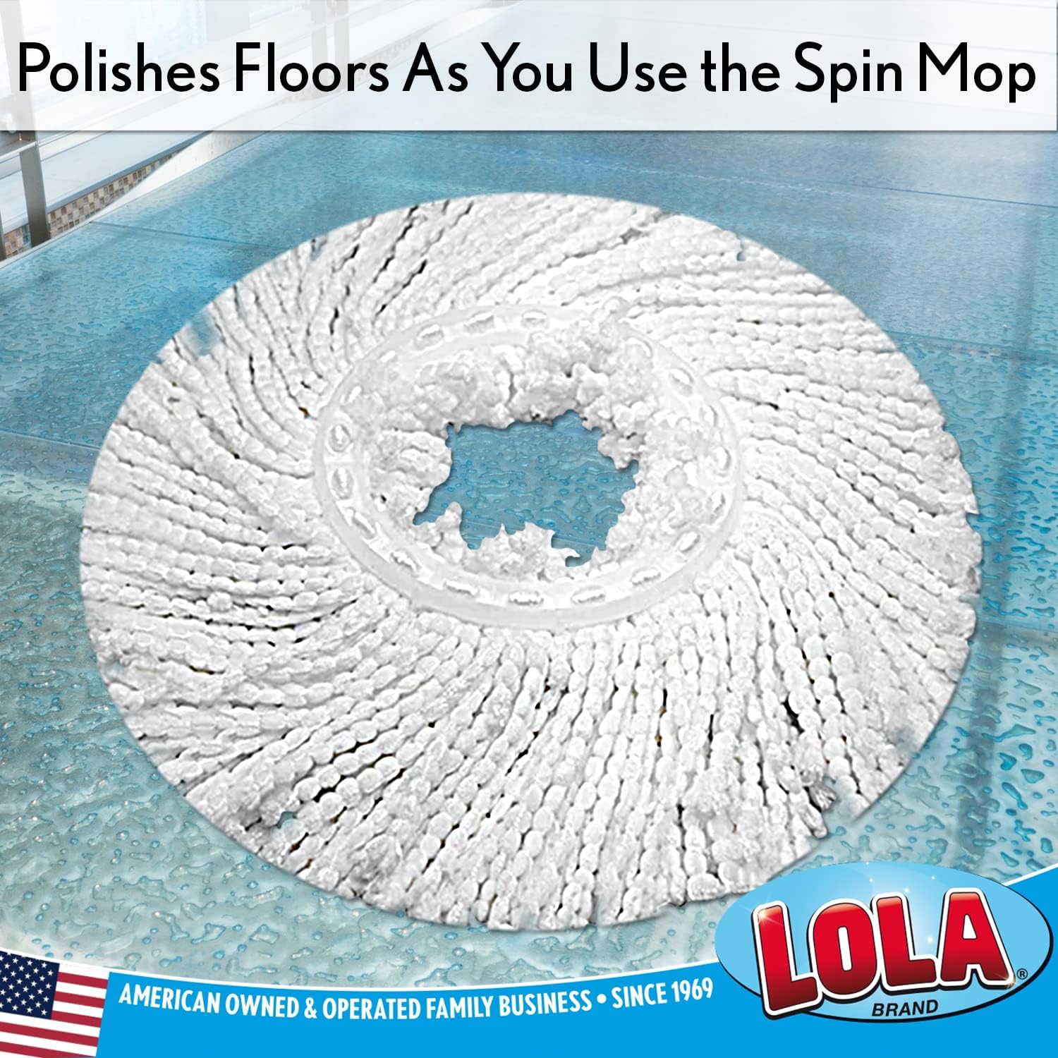 Lola Products Revolution Microfiber Spin Mop Refill