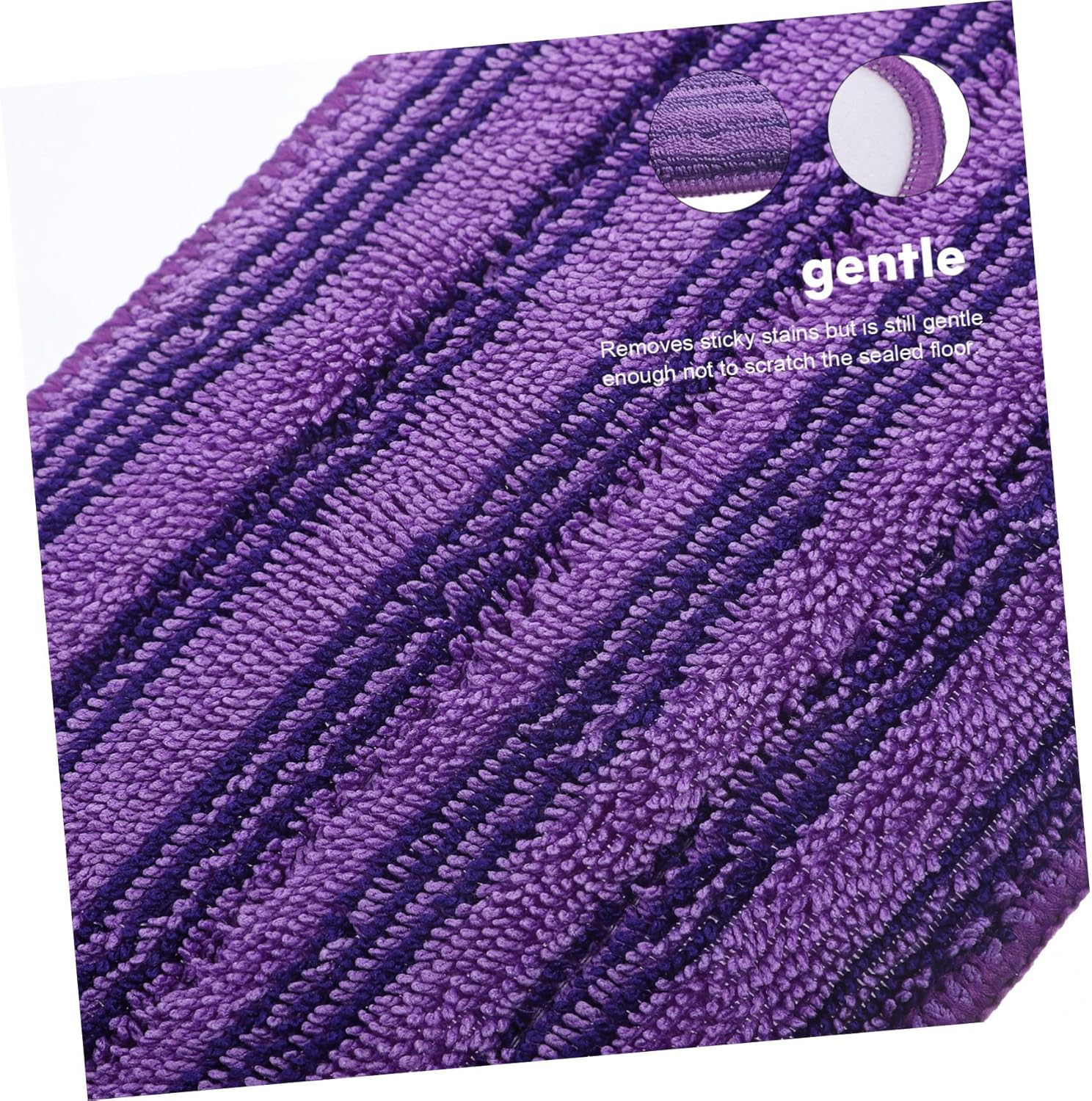 Minkissy 2 Pack Reusable Mop Pads for Efficient Cleaning