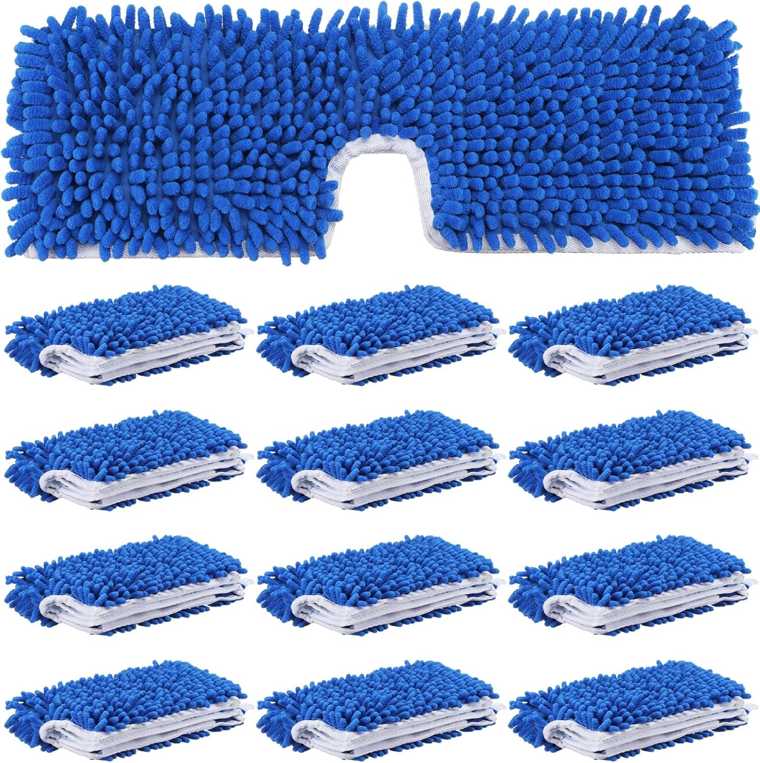 Chengu 12-Piece Microfiber Flip Mop Refills Replacement Heads