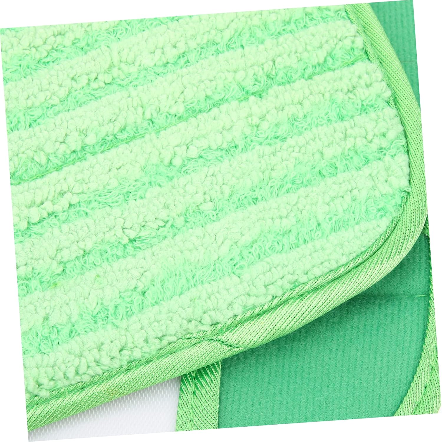 2pcs Reusable Fiber Mop Pads for Hardwood and Smooth Floors