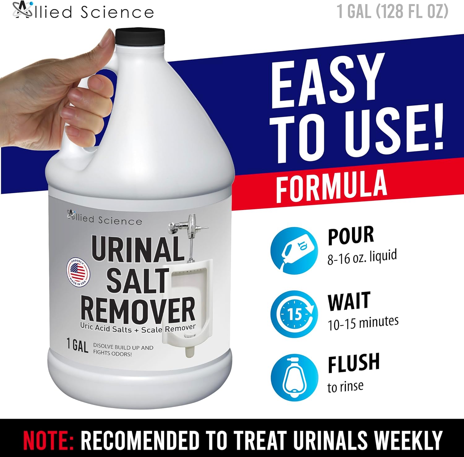 Allied Science Urinal Salt Remover 4 Gallons
