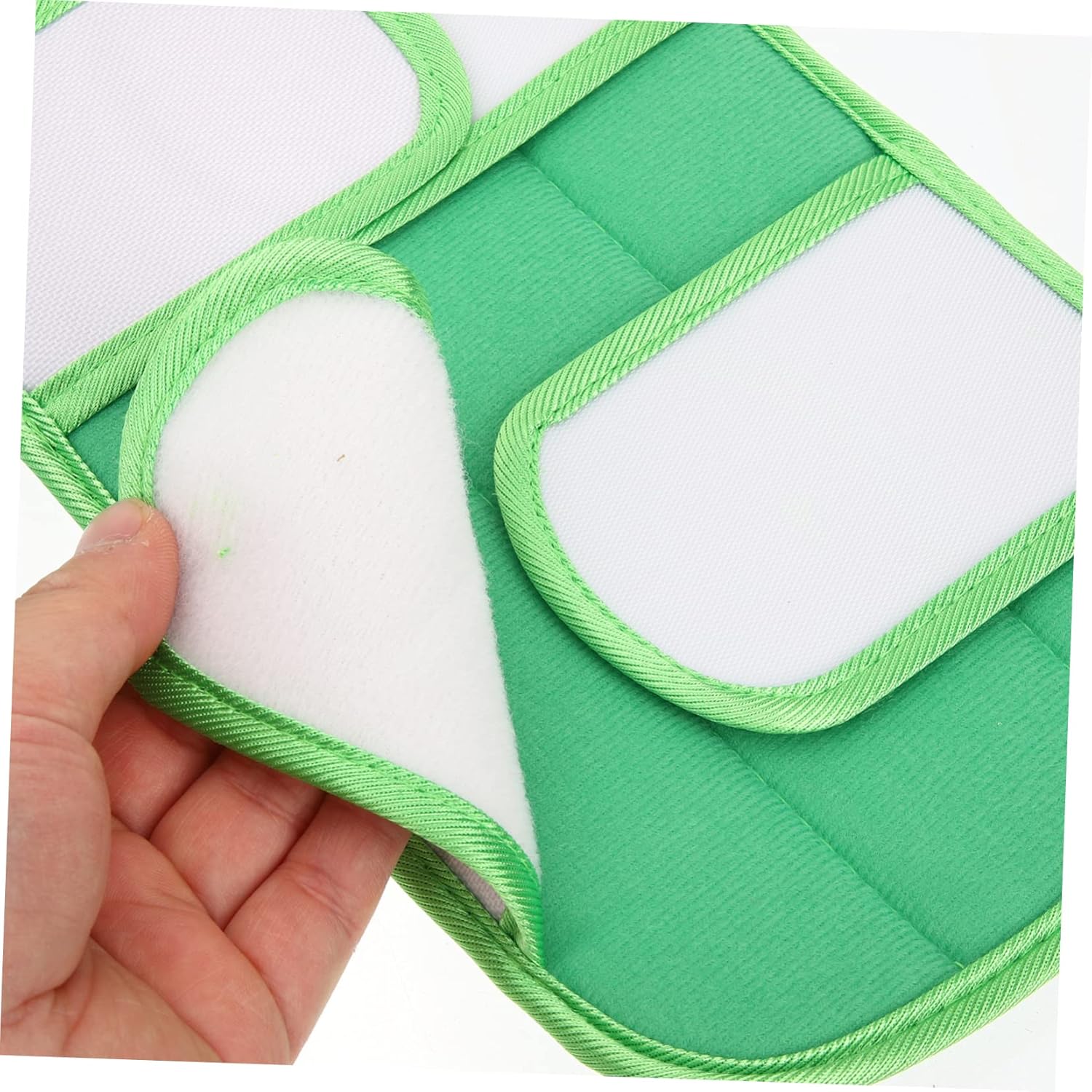 2pcs Reusable Fiber Mop Pads for Hardwood and Smooth Floors