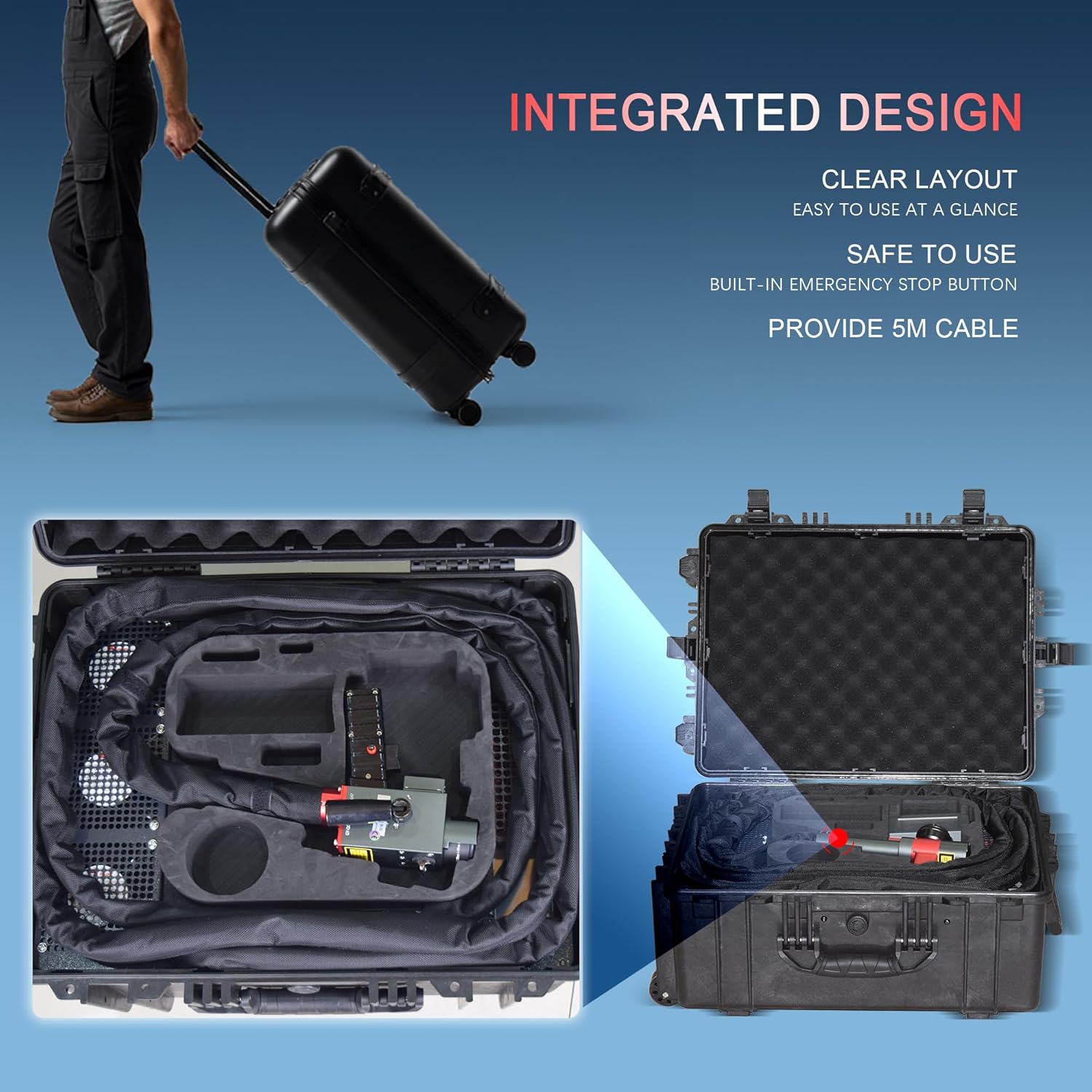 MCWlaser 300W JPT MOPA Portable Laser Cleaner