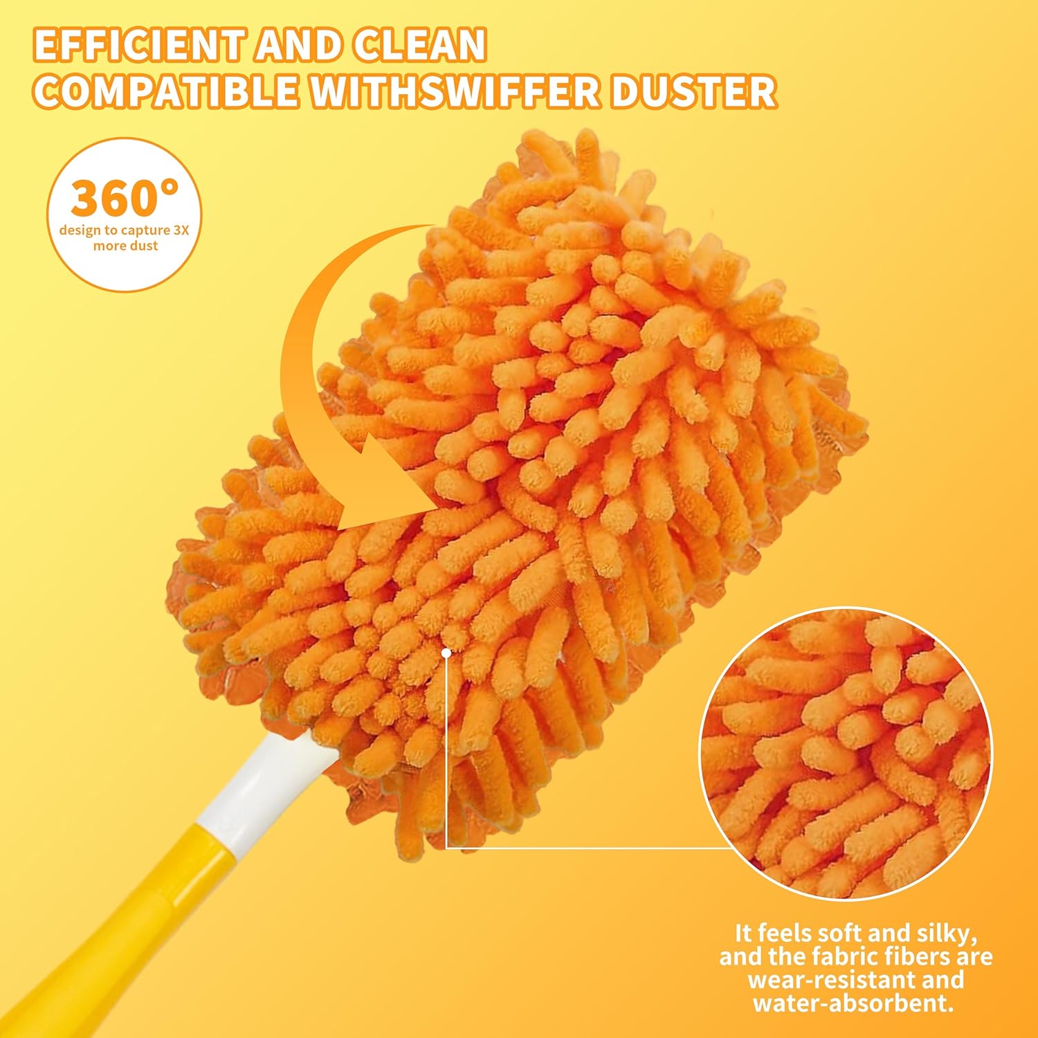 REBLEU Reusable Duster Refill - 4 Pack for Swiffer Hand Duster